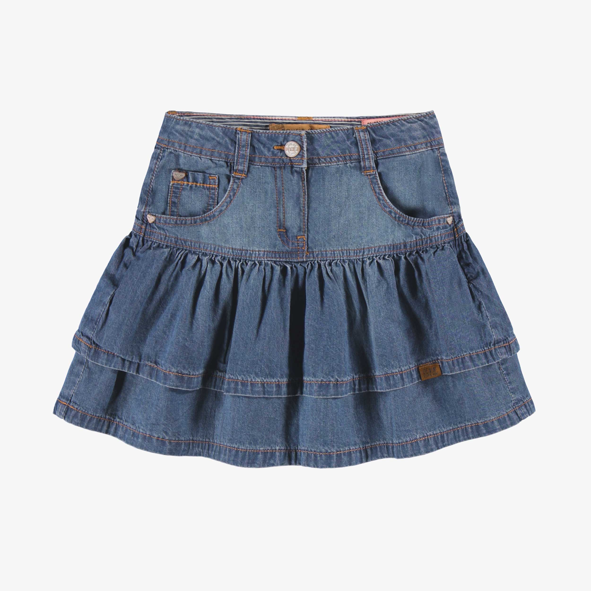 Jupe bleue en denim, enfant