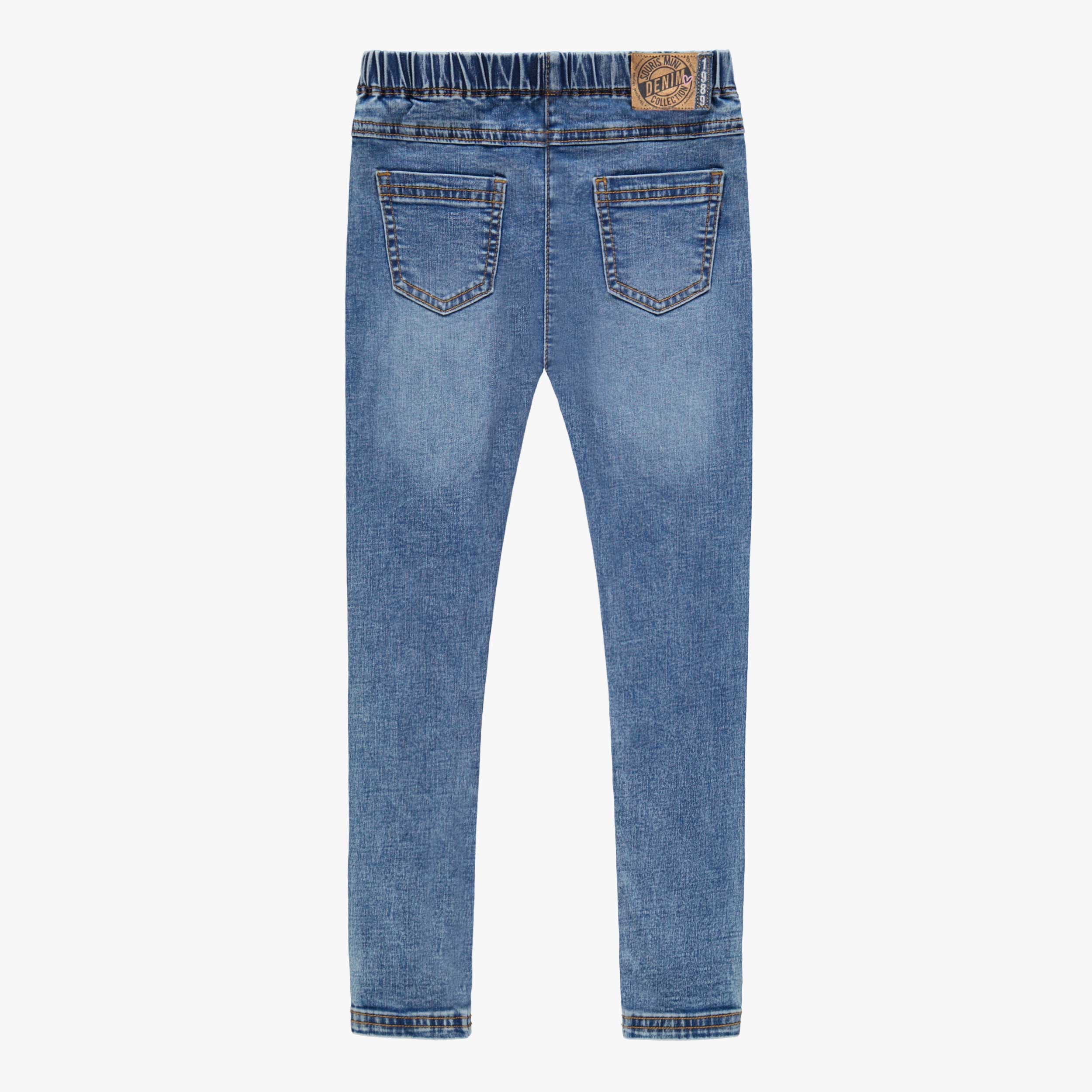 Blue denim jegging, child
