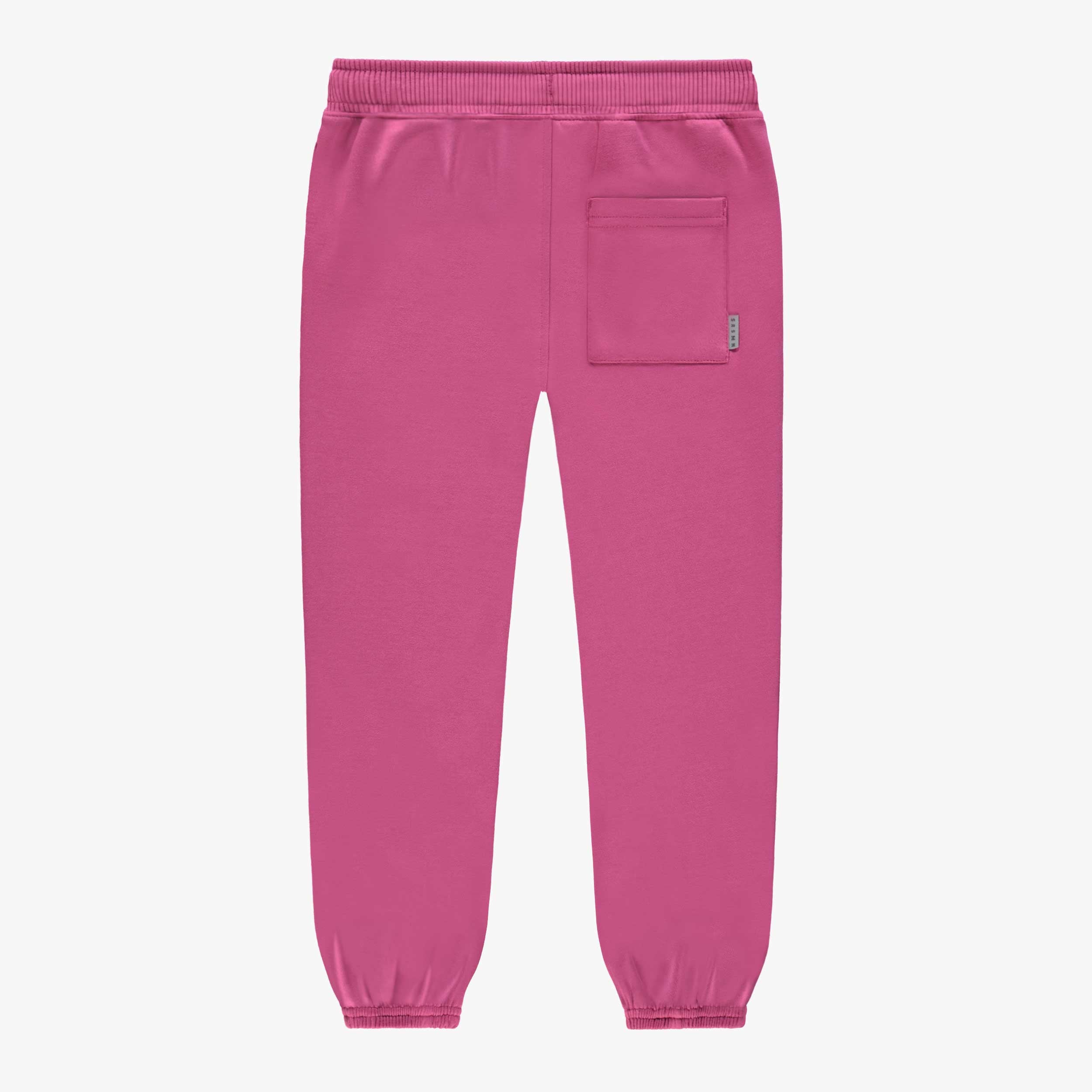 Dos du pantalon mauve style jogger, enfant