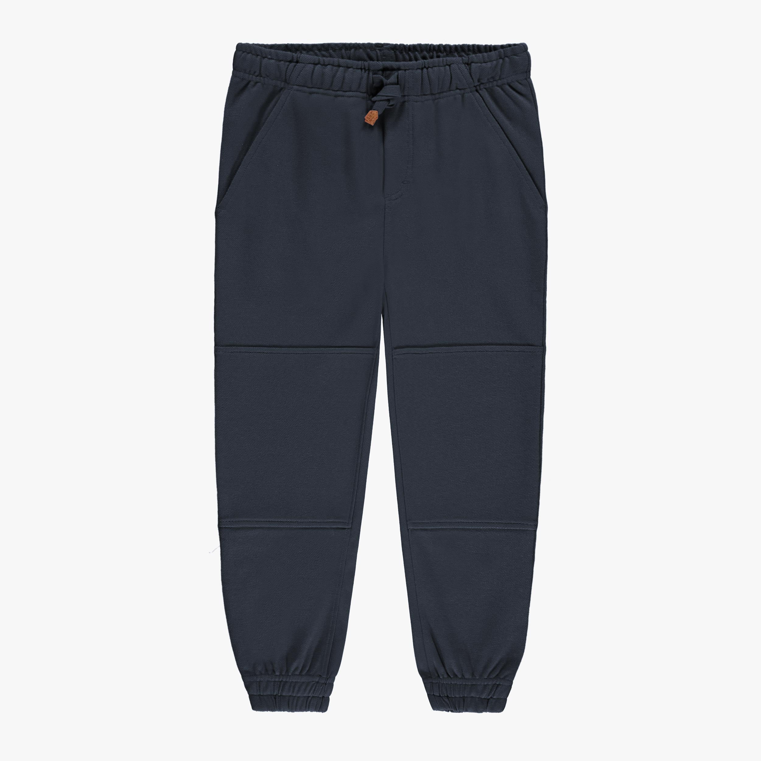 Pantalon bleu marine style jogger, enfant
