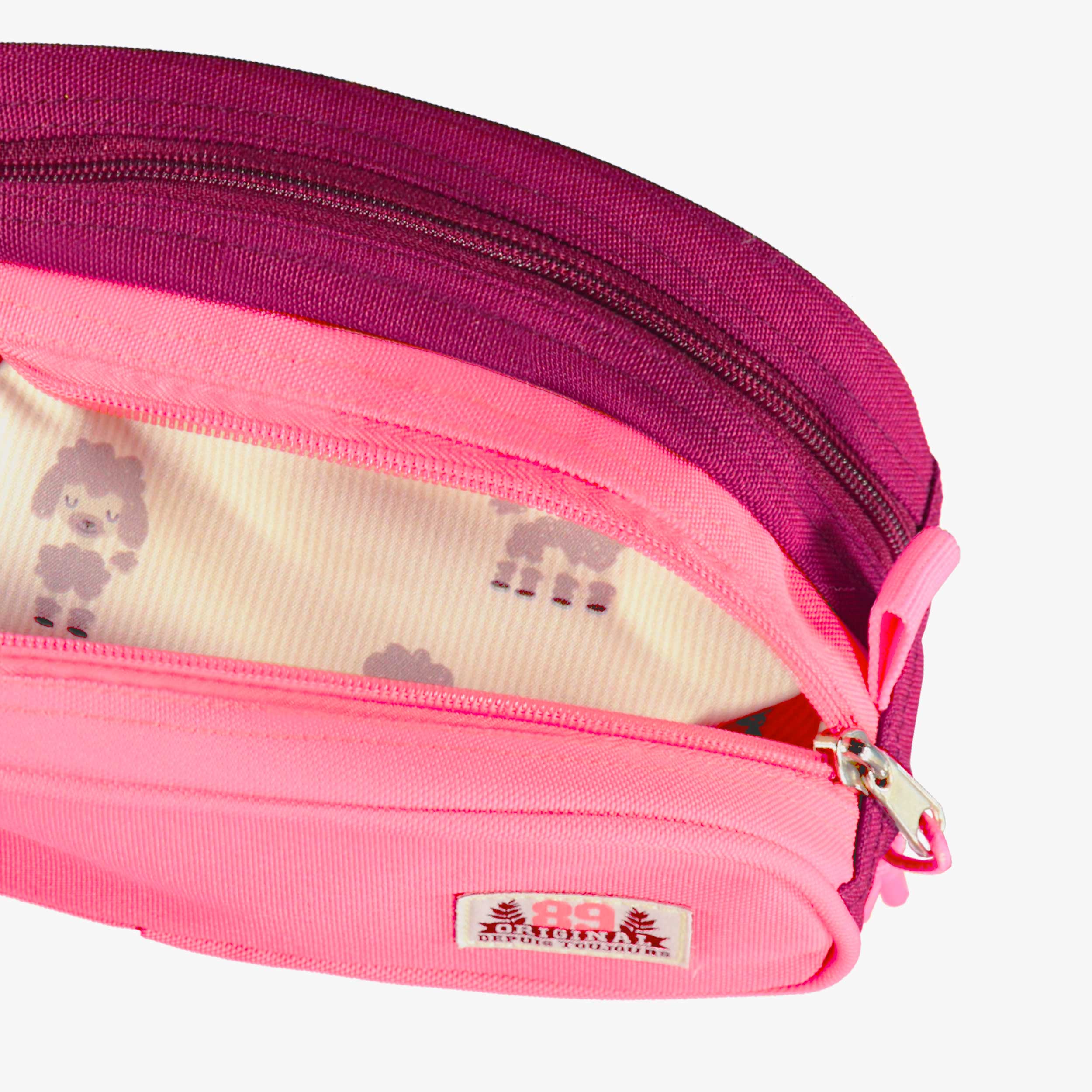 Pink pencil case, child