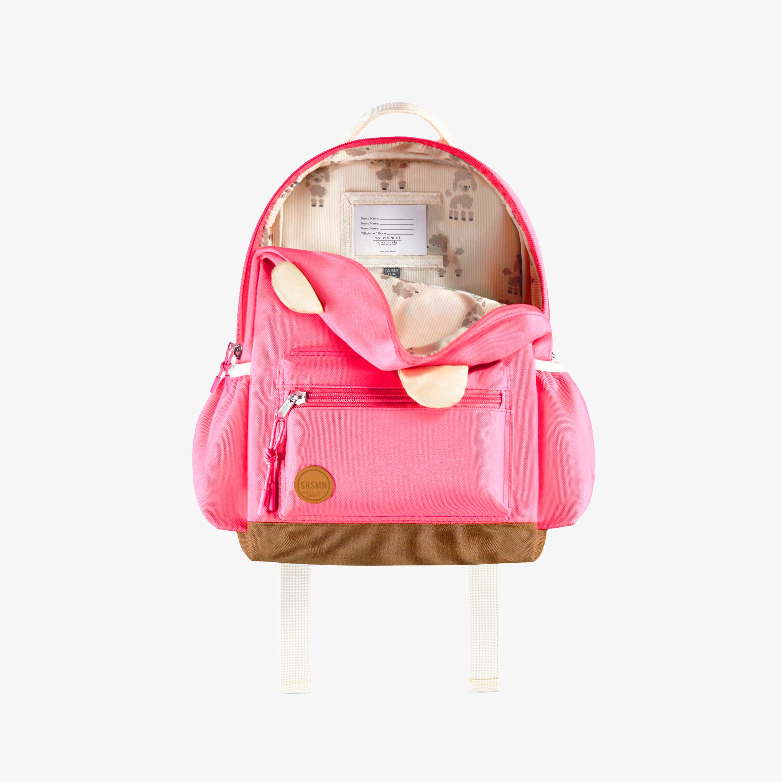 Small pink backpack