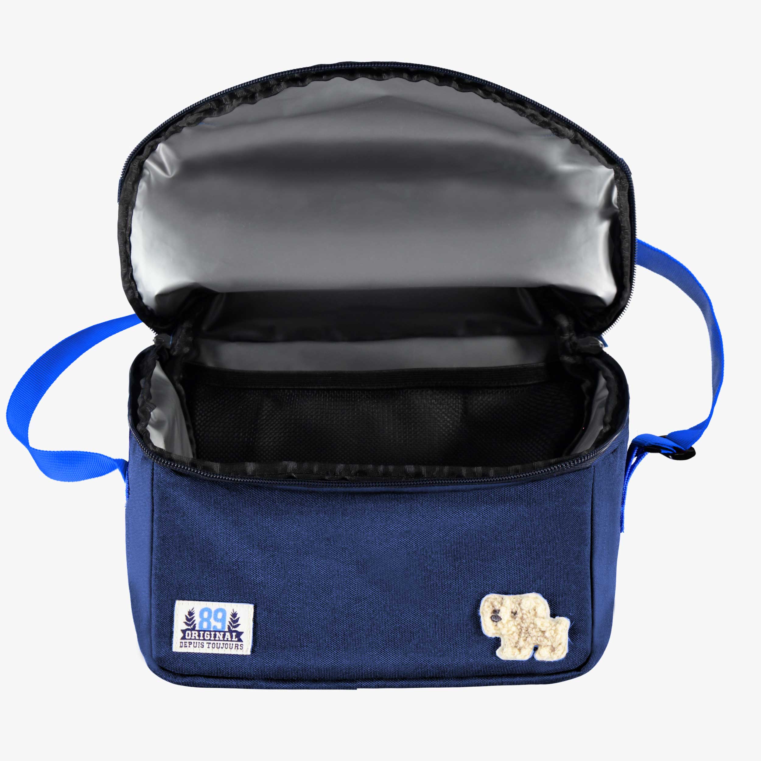 Blue lunch bag, child