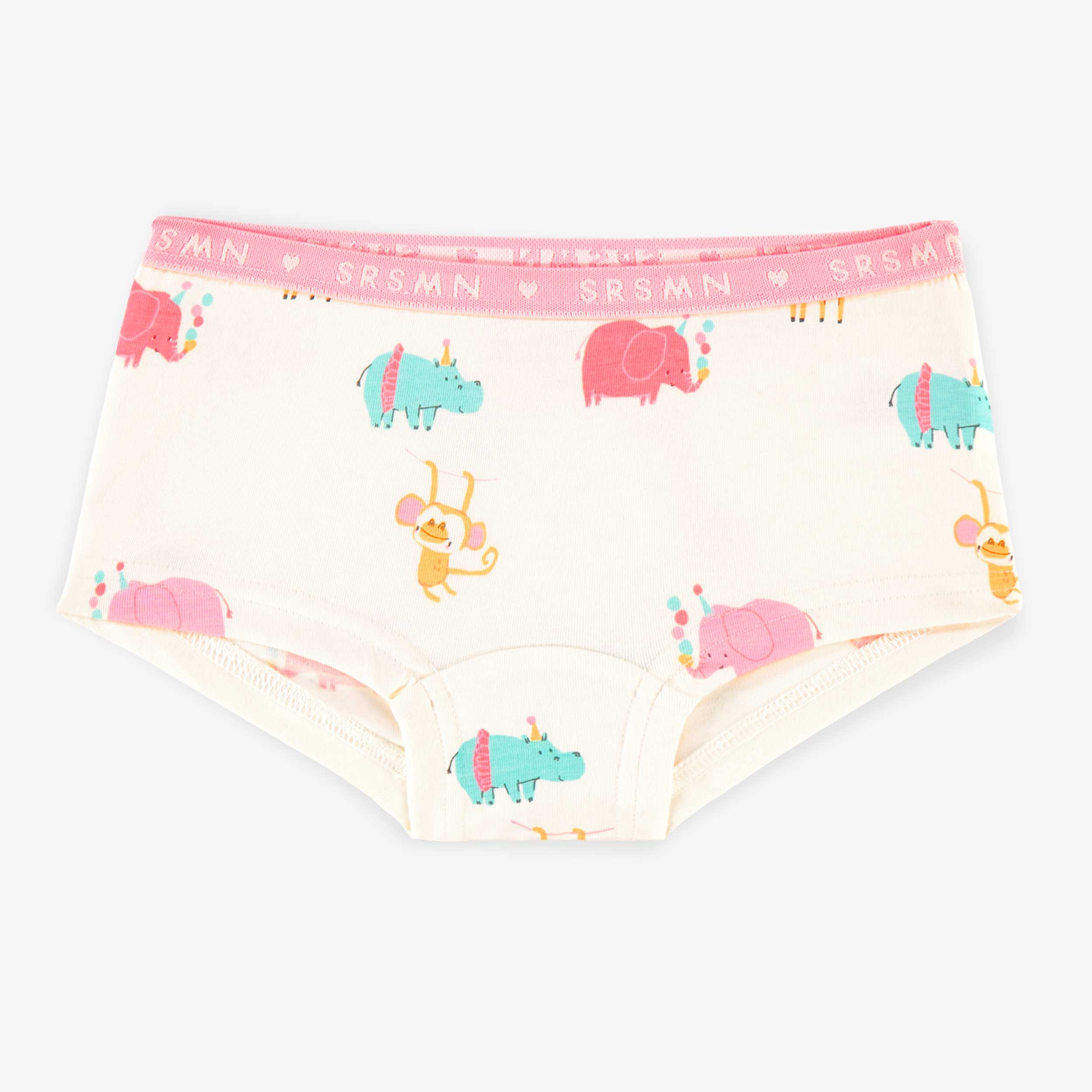 Culotte garçonne crème à motifs d’animaux, enfant