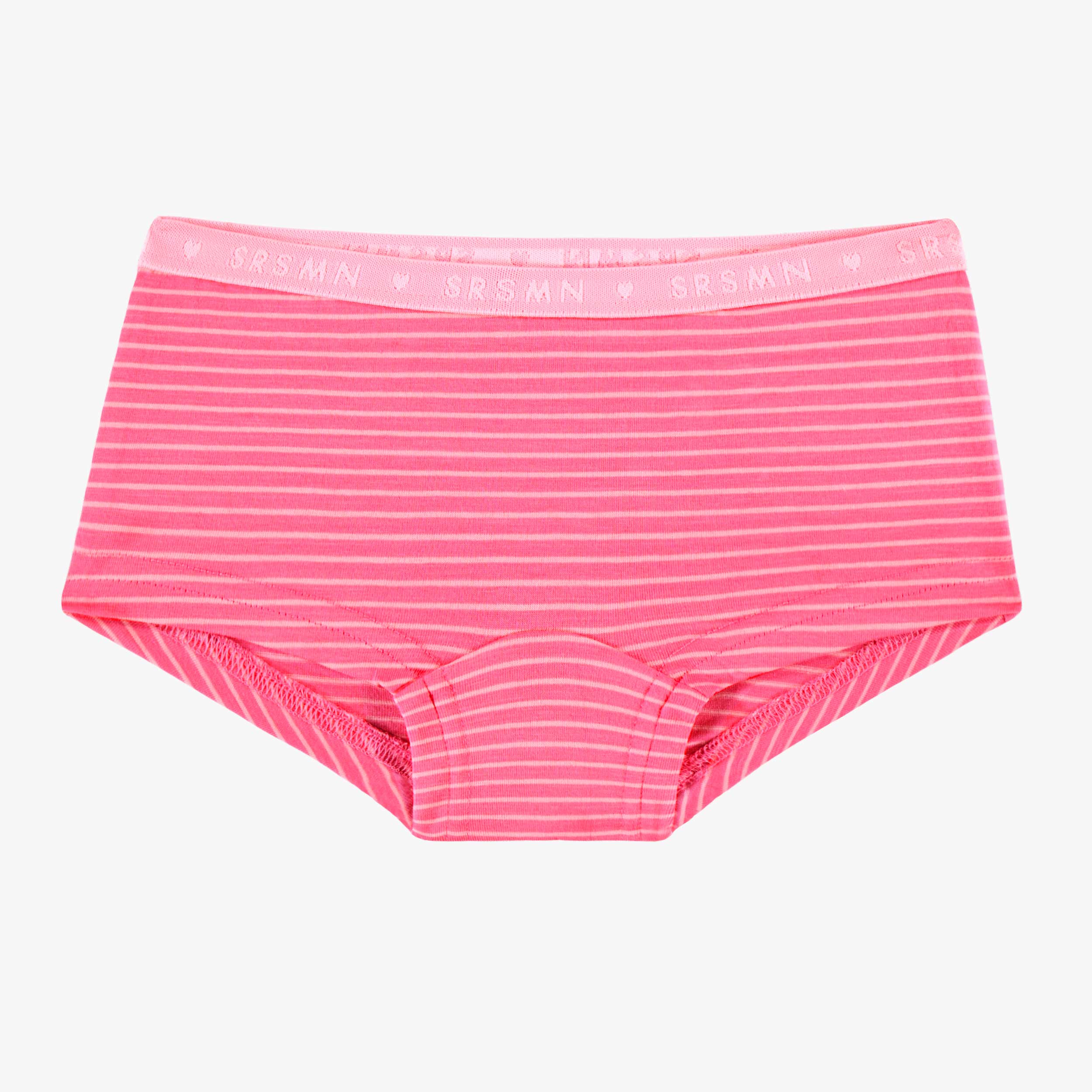Pink striped boyshort panty, child