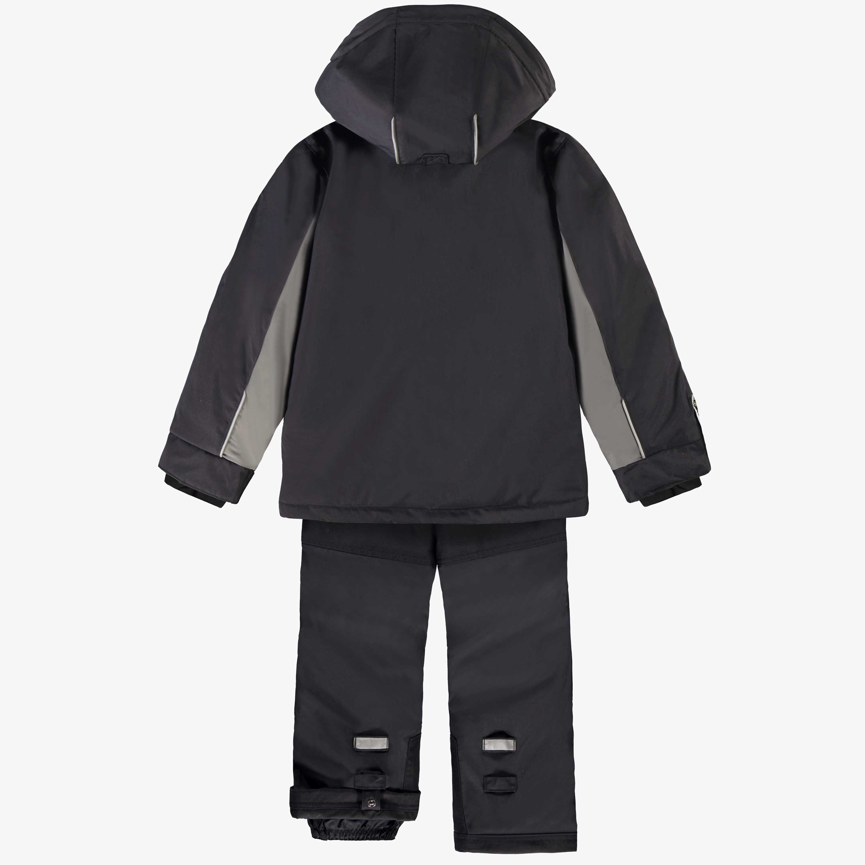 Black two-piece PERFO+ snowsuit, child