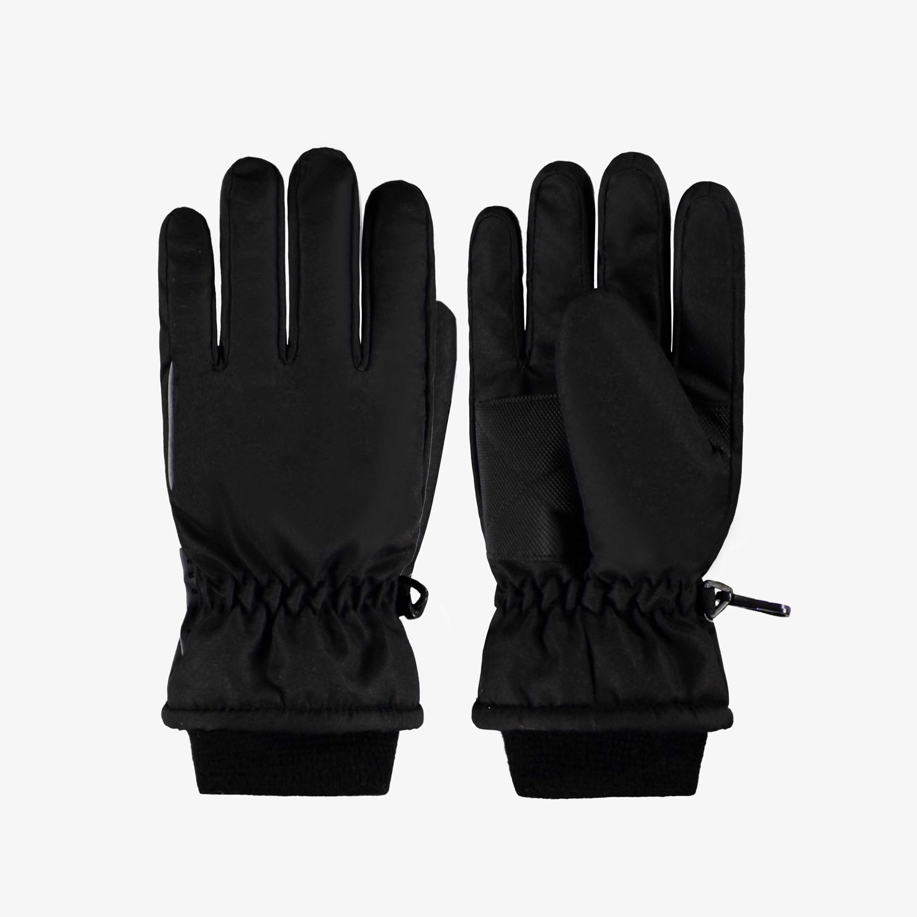 Gants noirs en nylon, enfant