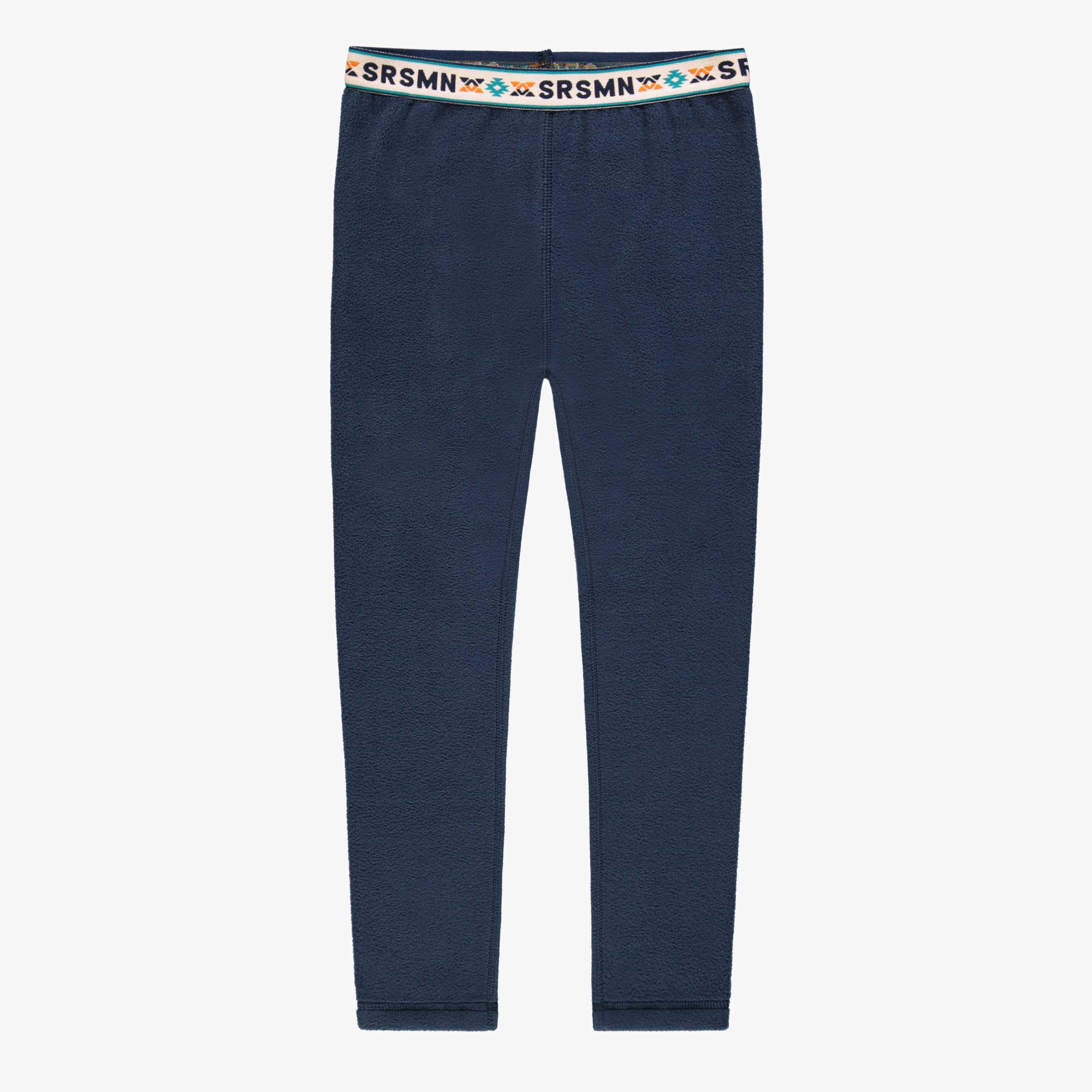 Pantalon bleu en polar, enfant