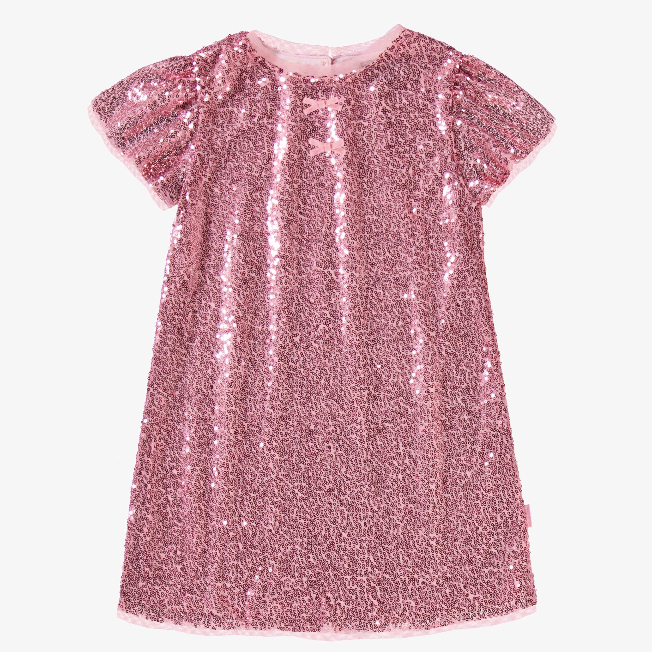 Robe rose à paillettes, enfant