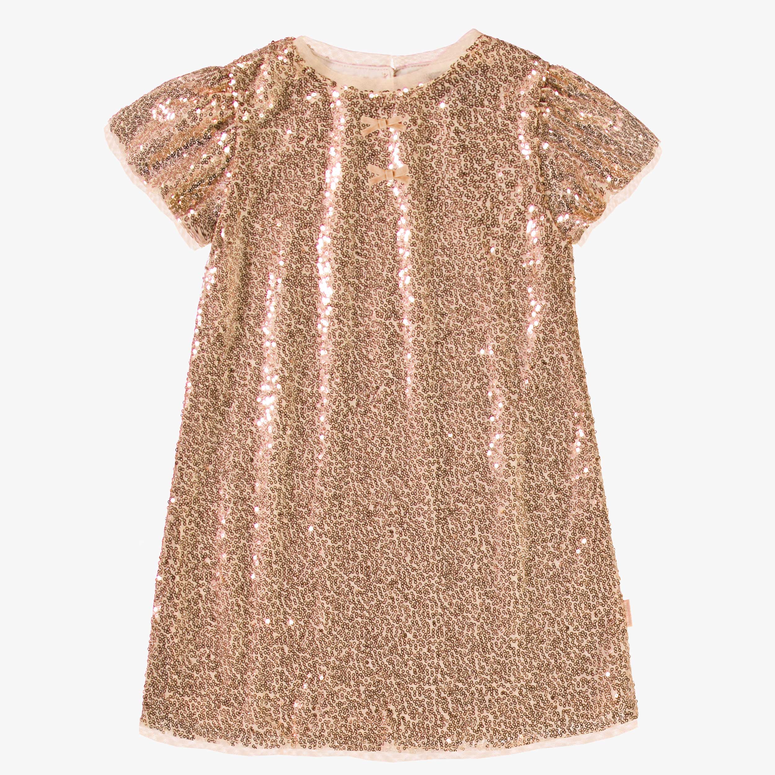 Robe dorée à paillettes, enfant