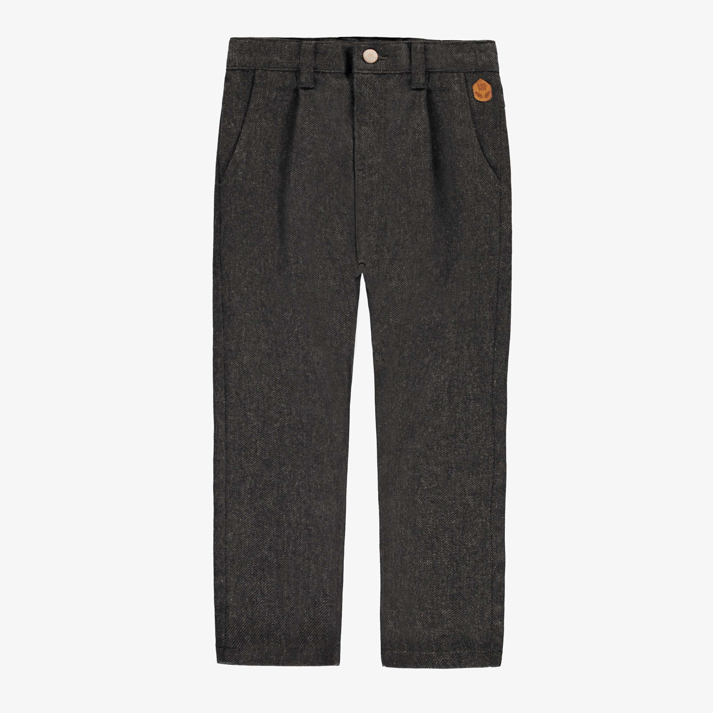 Pantalon gris en flanelle, enfant