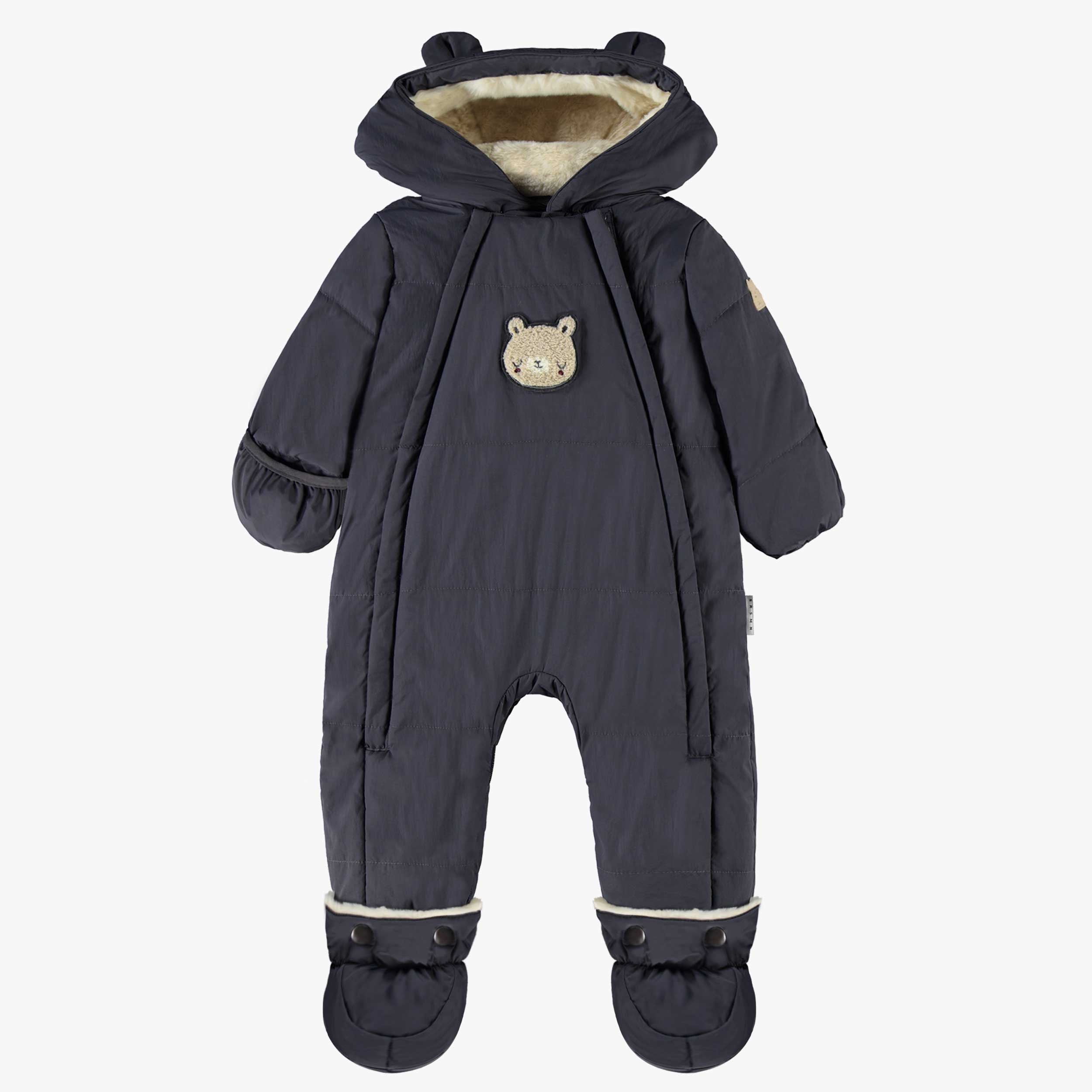 Habit de neige une pièce gris nuit multifonction, naissance