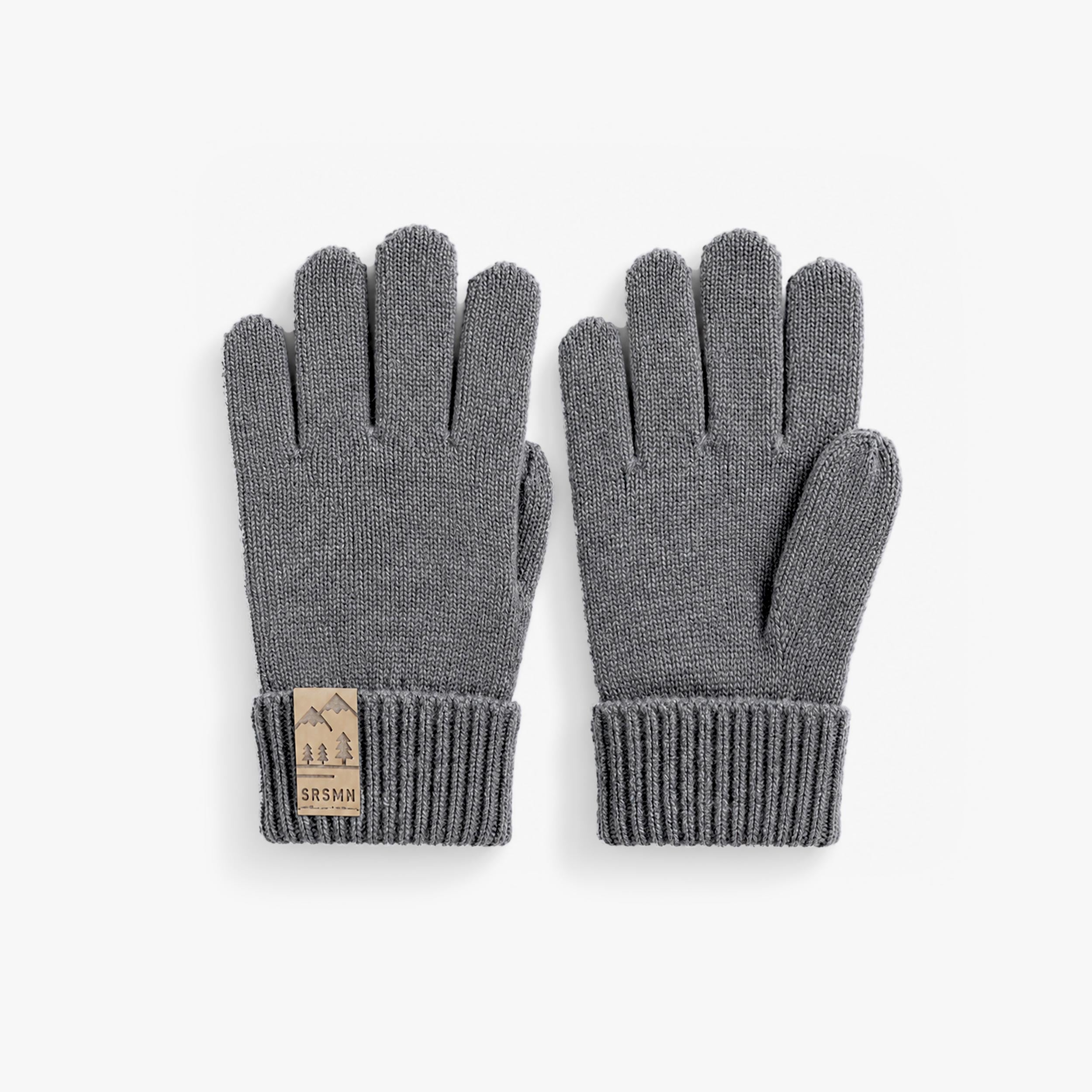 Gants gris en tricot, enfant - Souris Mini
