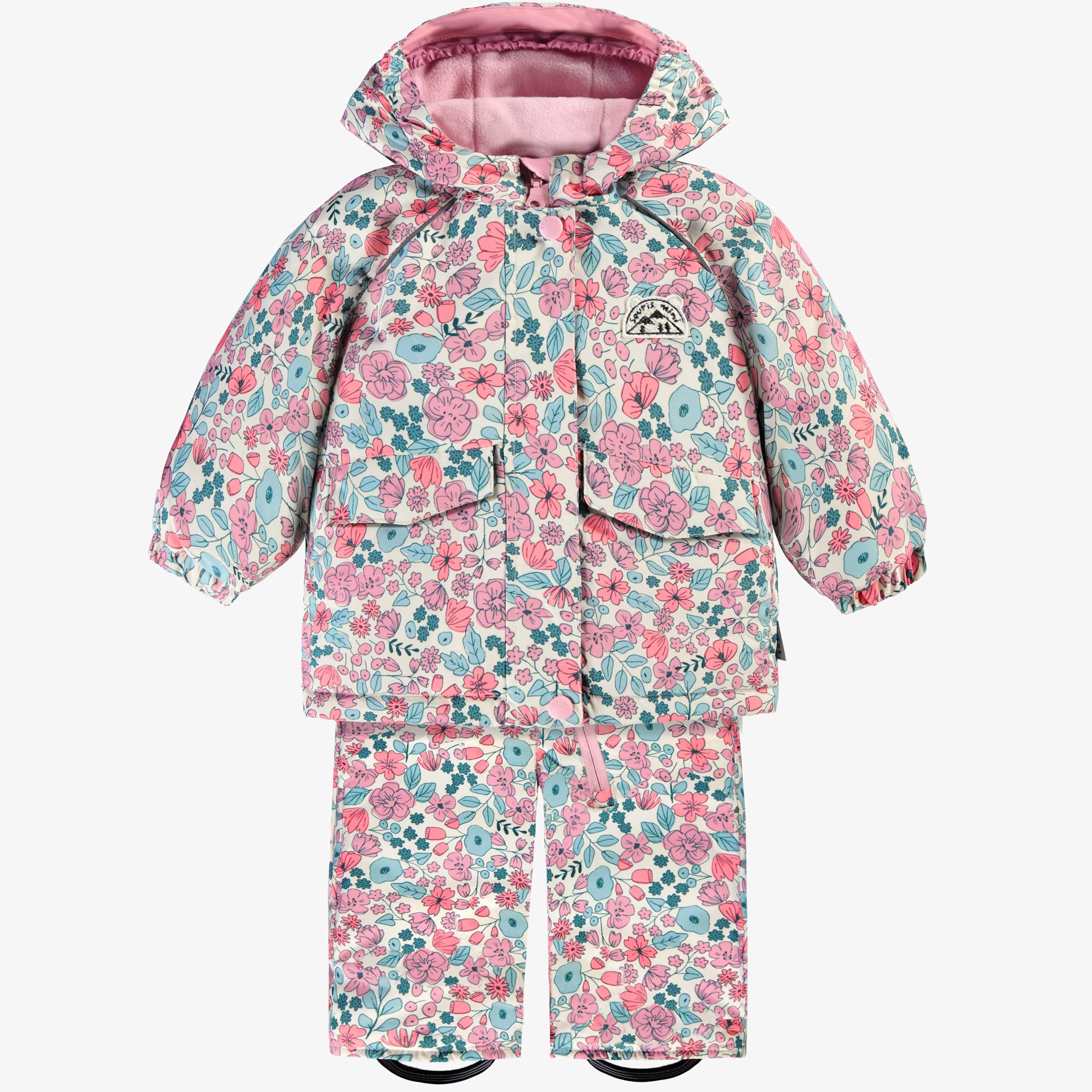 Habit de neige deux pièces avec motif floral, bébé - Souris Mini