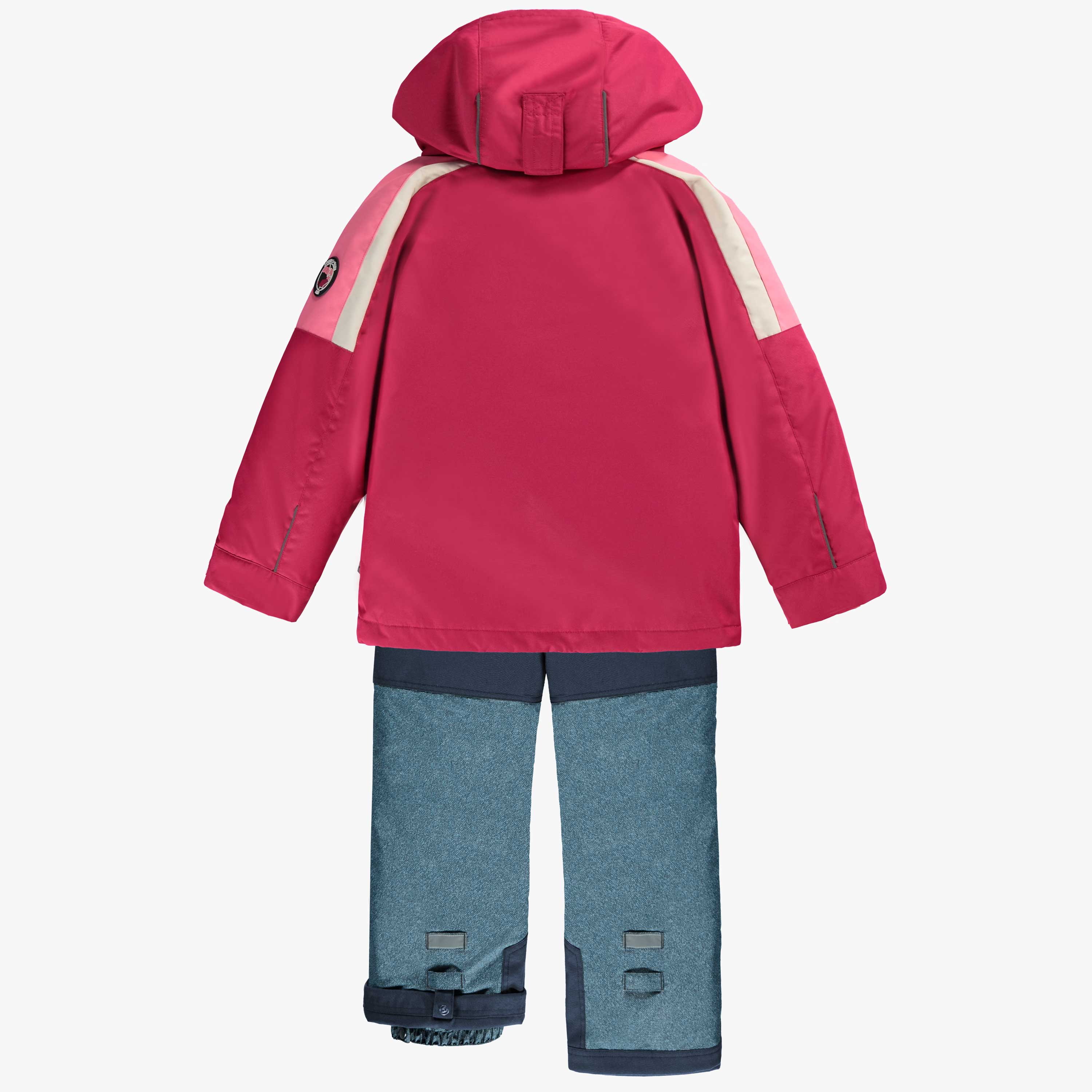 Habit de neige 3 en 1 rose et bleu denim, enfant