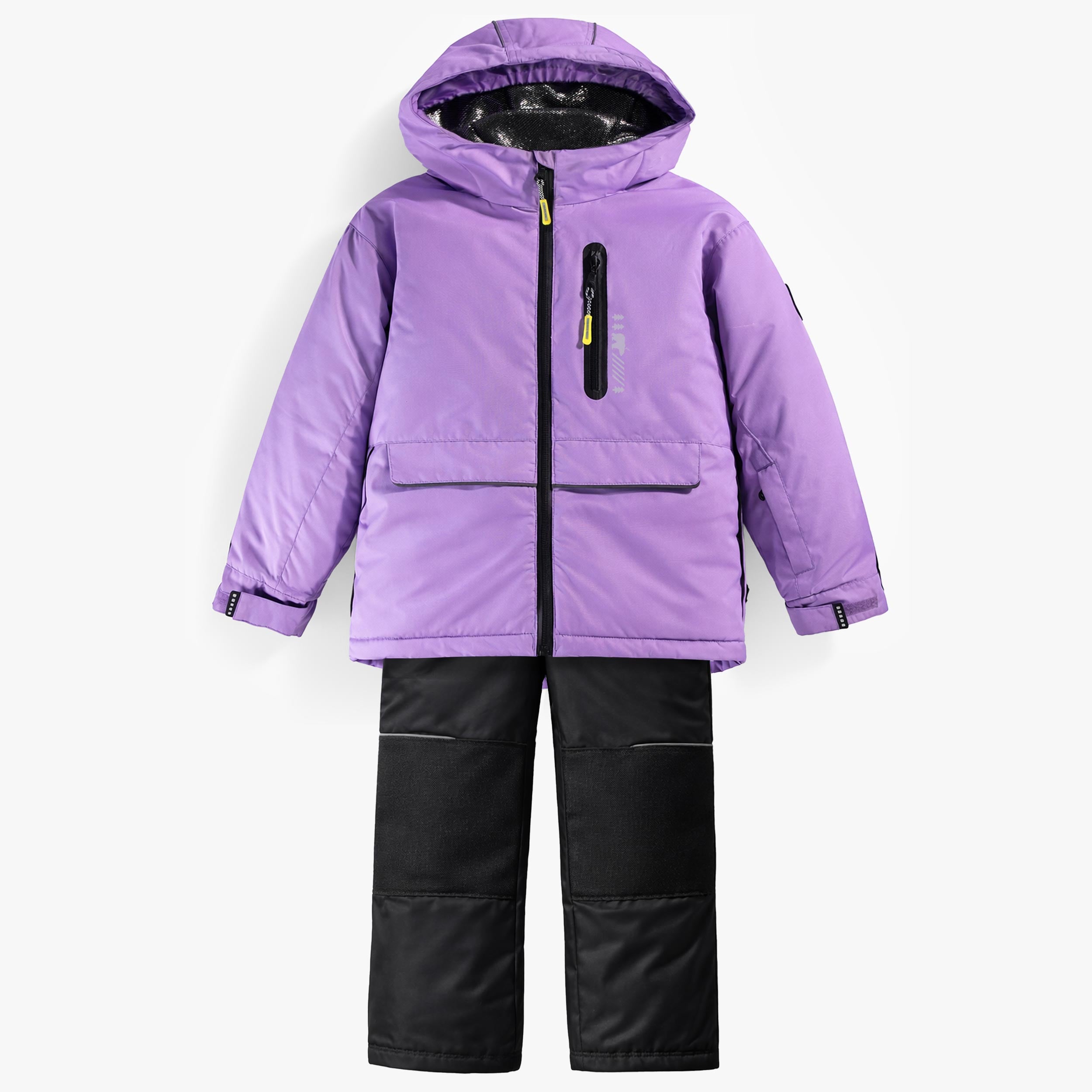 Habit de neige deux pièces PERFO+ mauve et noir, enfant - Souris Mini