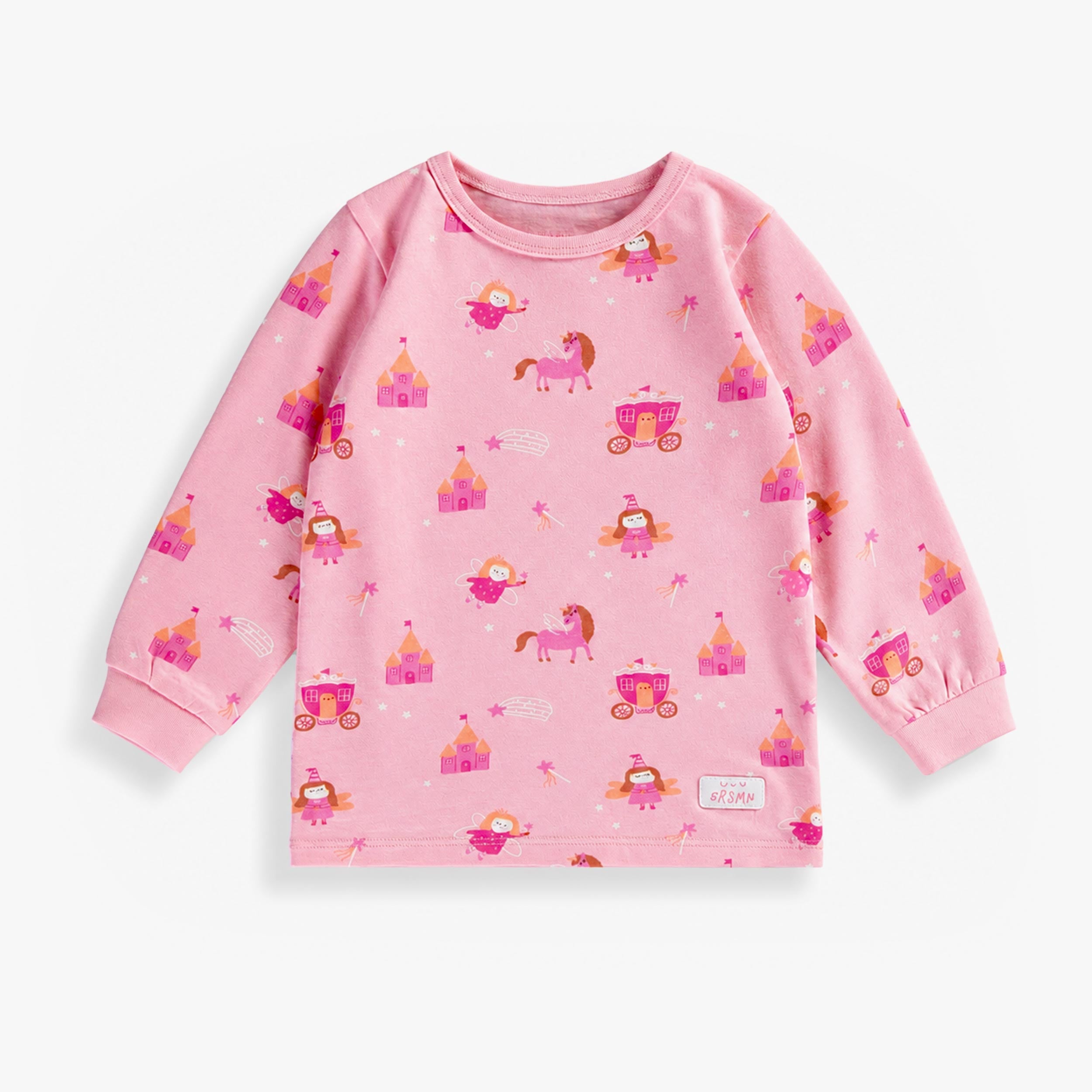 Haut du Pyjama deux pièces rose à imprimé de fées, bébé