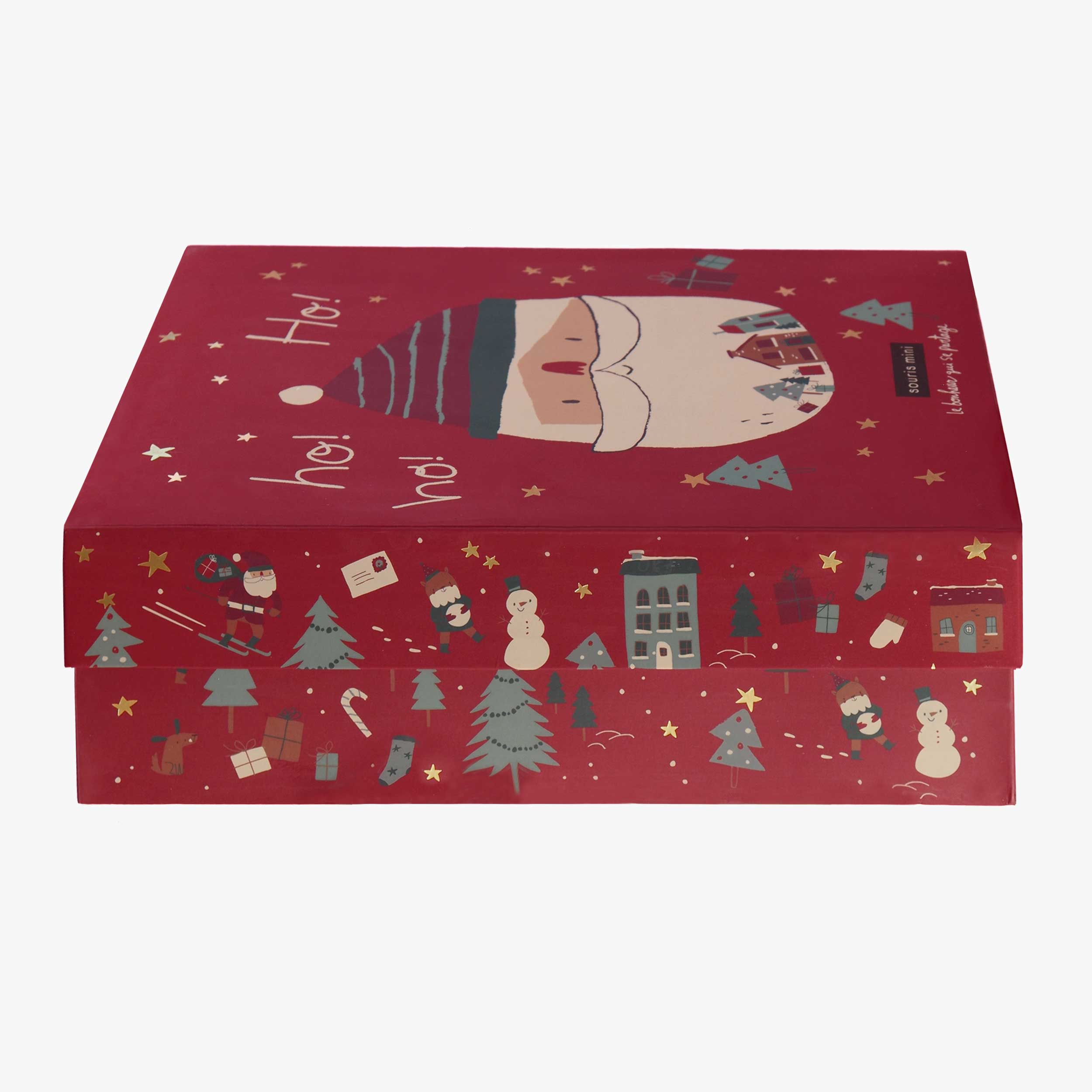 Hauteur de la boîte cadeau des Fêtes