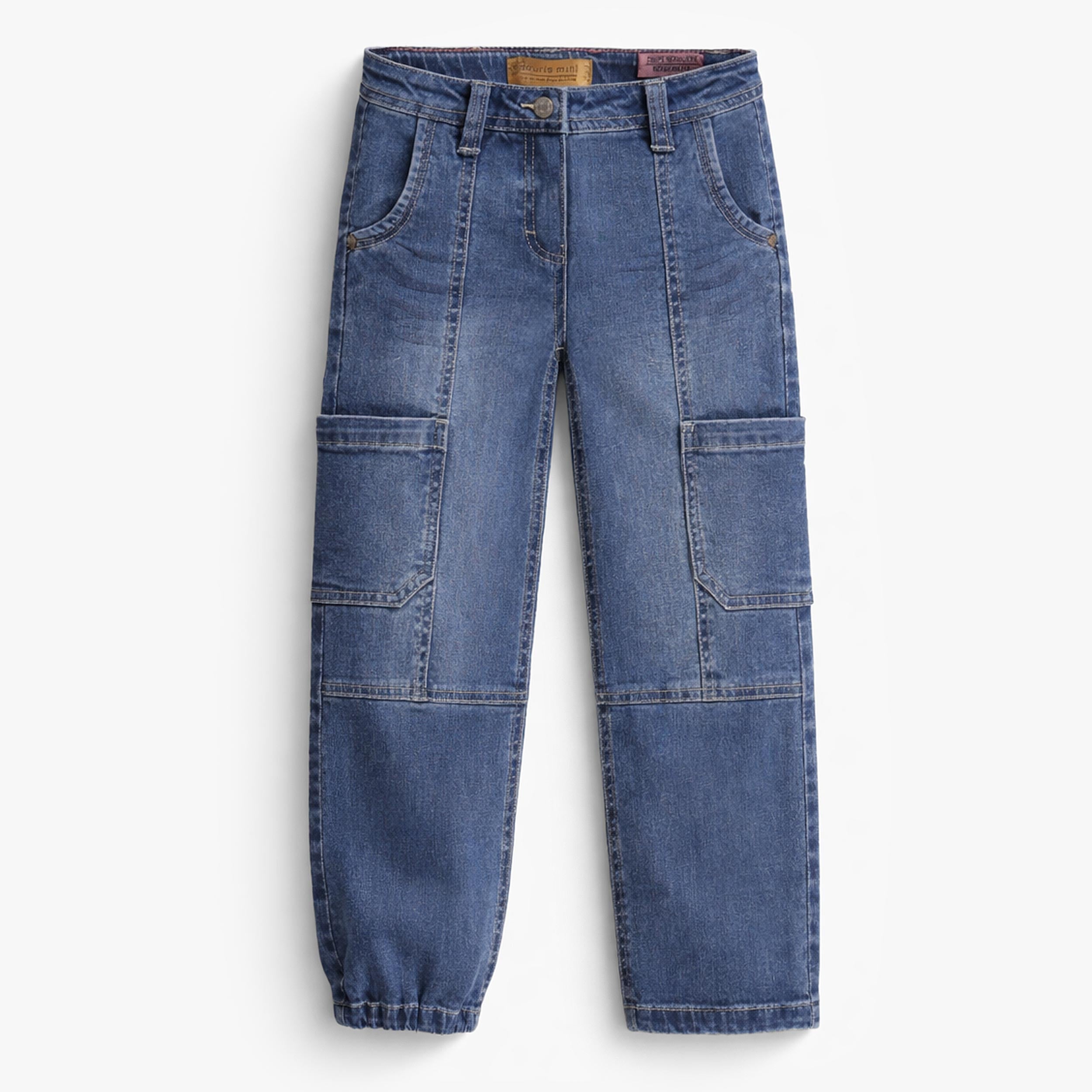 Jean bleu avec écusson de cœur, enfant - Souris Mini