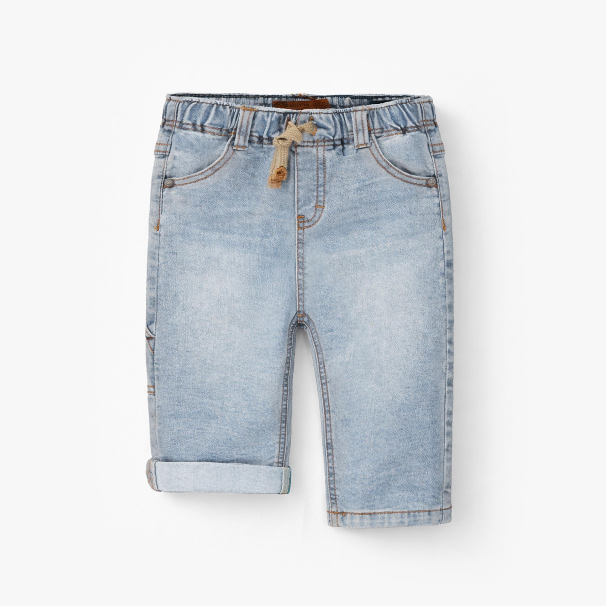 Jean bleu pâle avec écusson étoile, bébé - Souris Mini