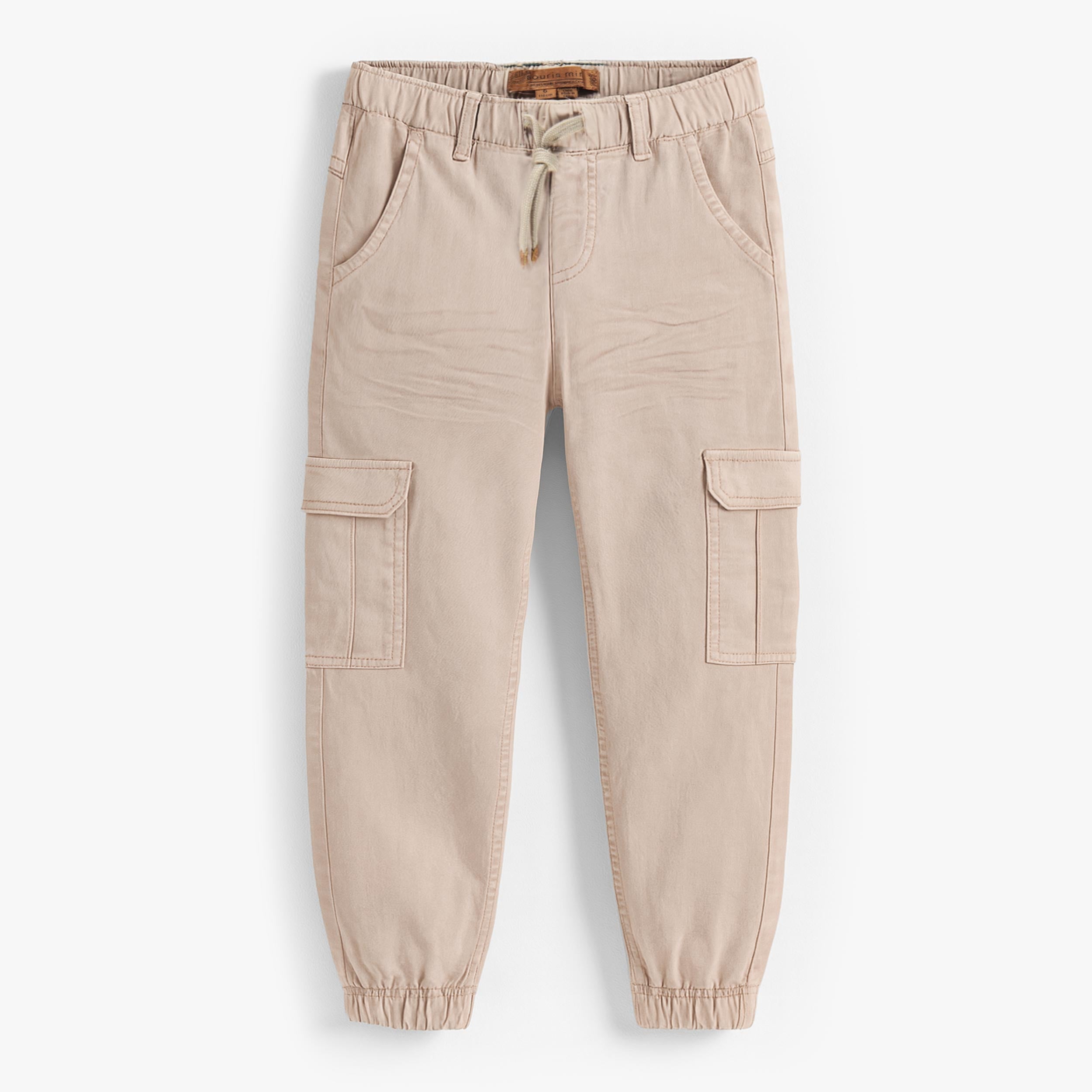 Jean cargo beige, enfant - Souris Mini