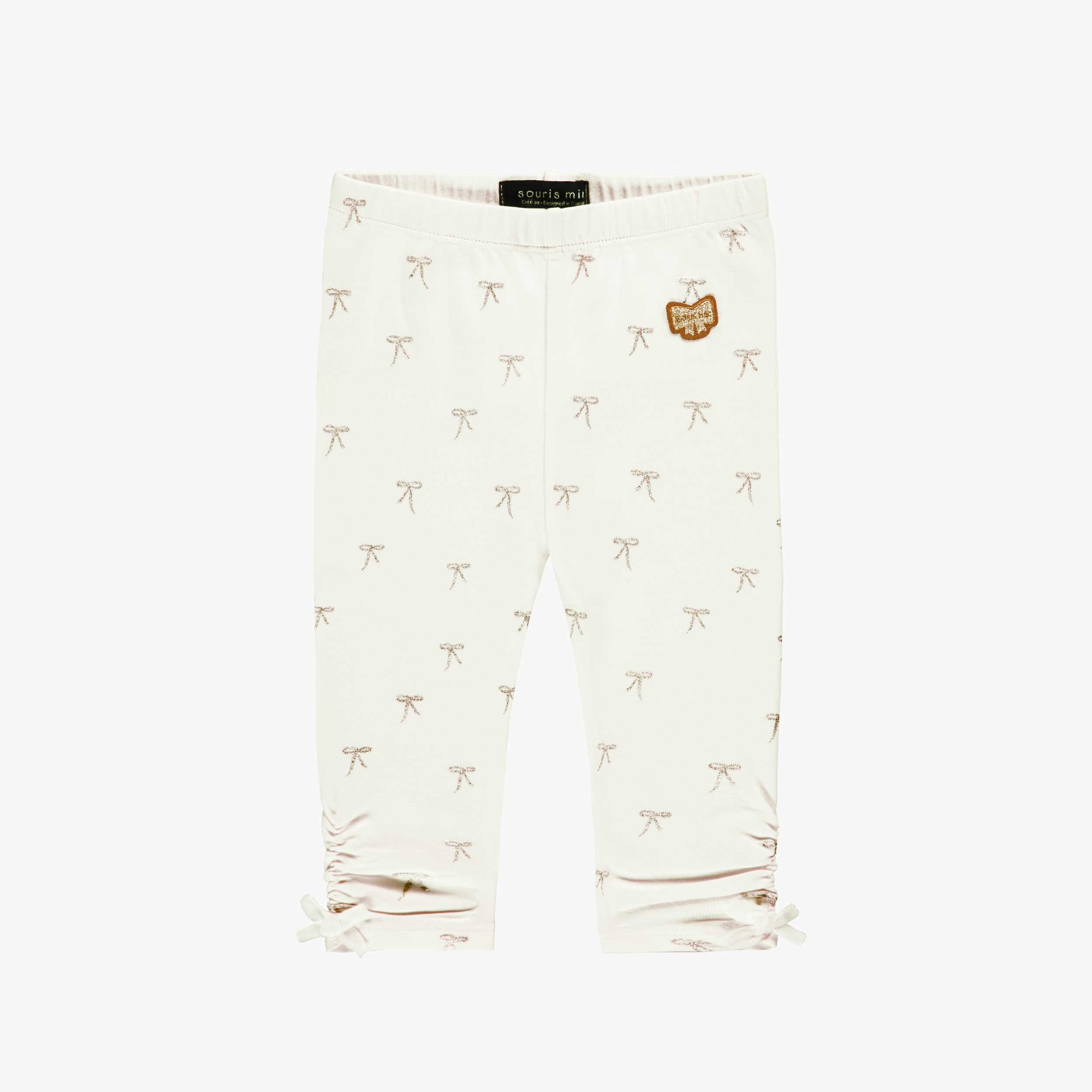 Legging crème avec motifs de boucles, bébé - Souris Mini