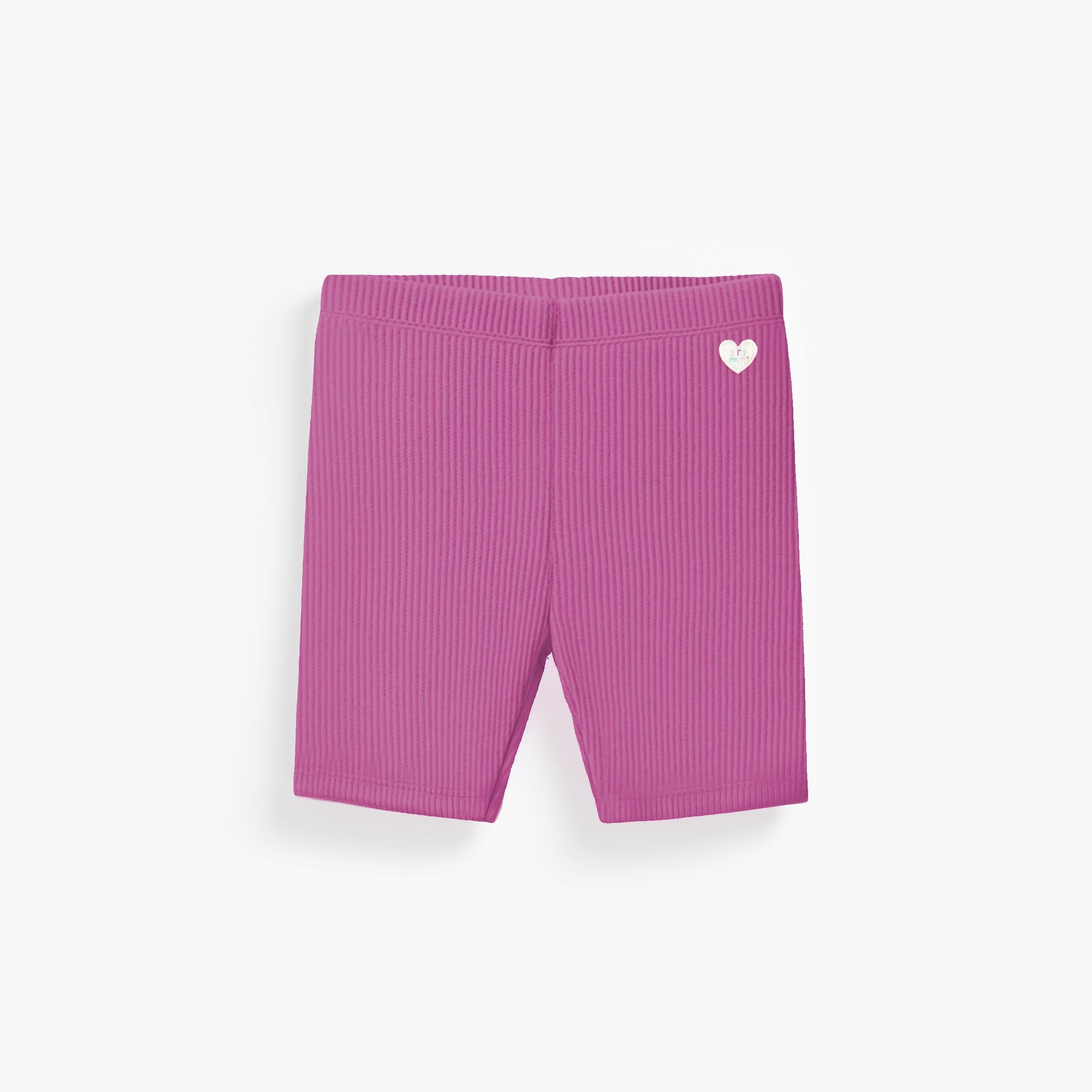 Legging mauve en tricot côtelé longueur ¾, bébé - Souris Mini