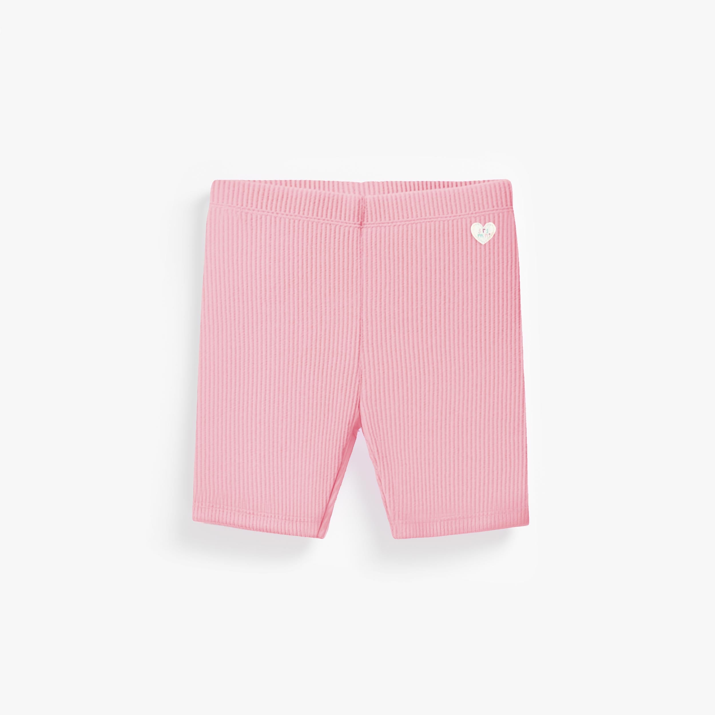 Legging rose en tricot côtelé longueur ¾ , bébé - Souris Mini