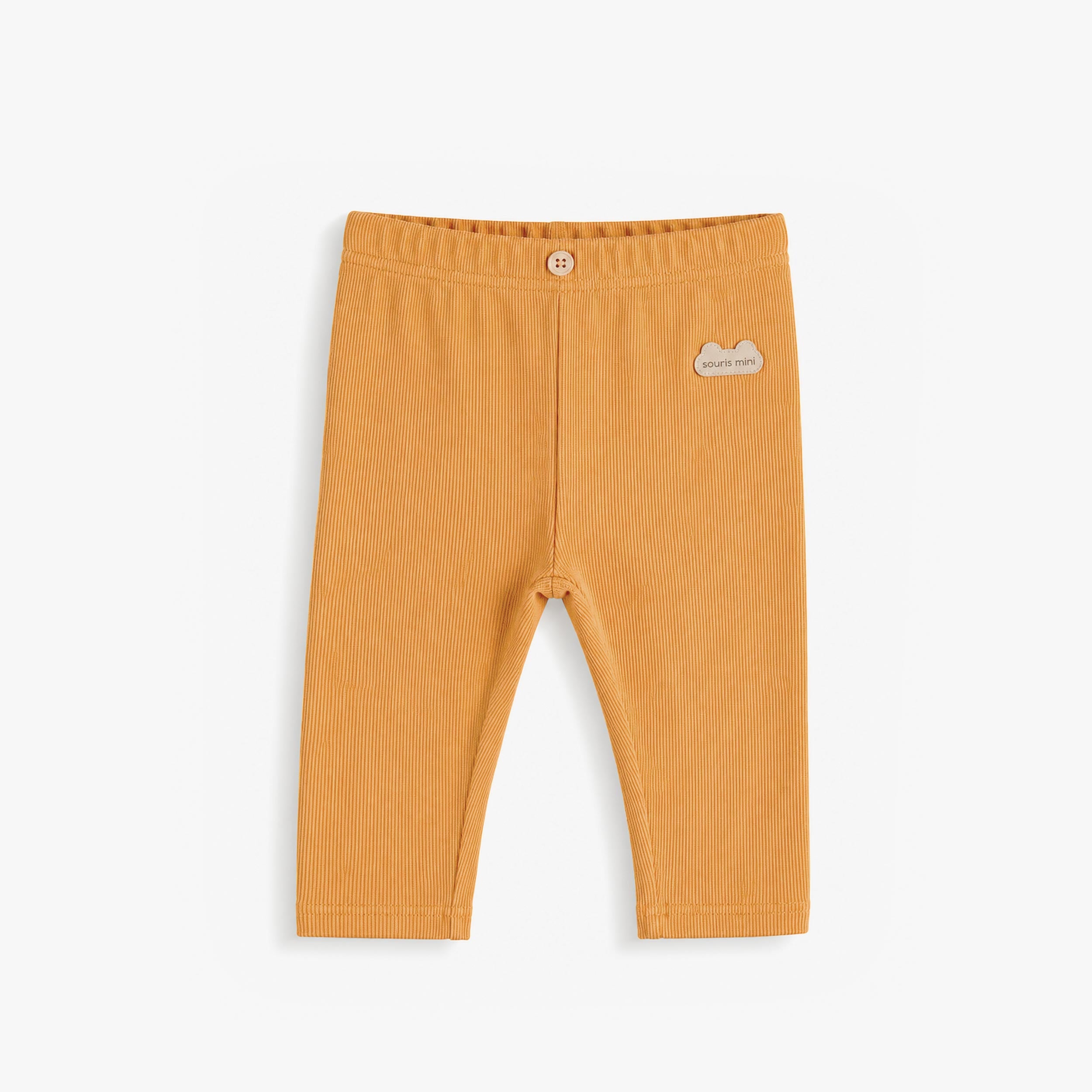 Legging côtelé caramel, layette - Souris Mini
