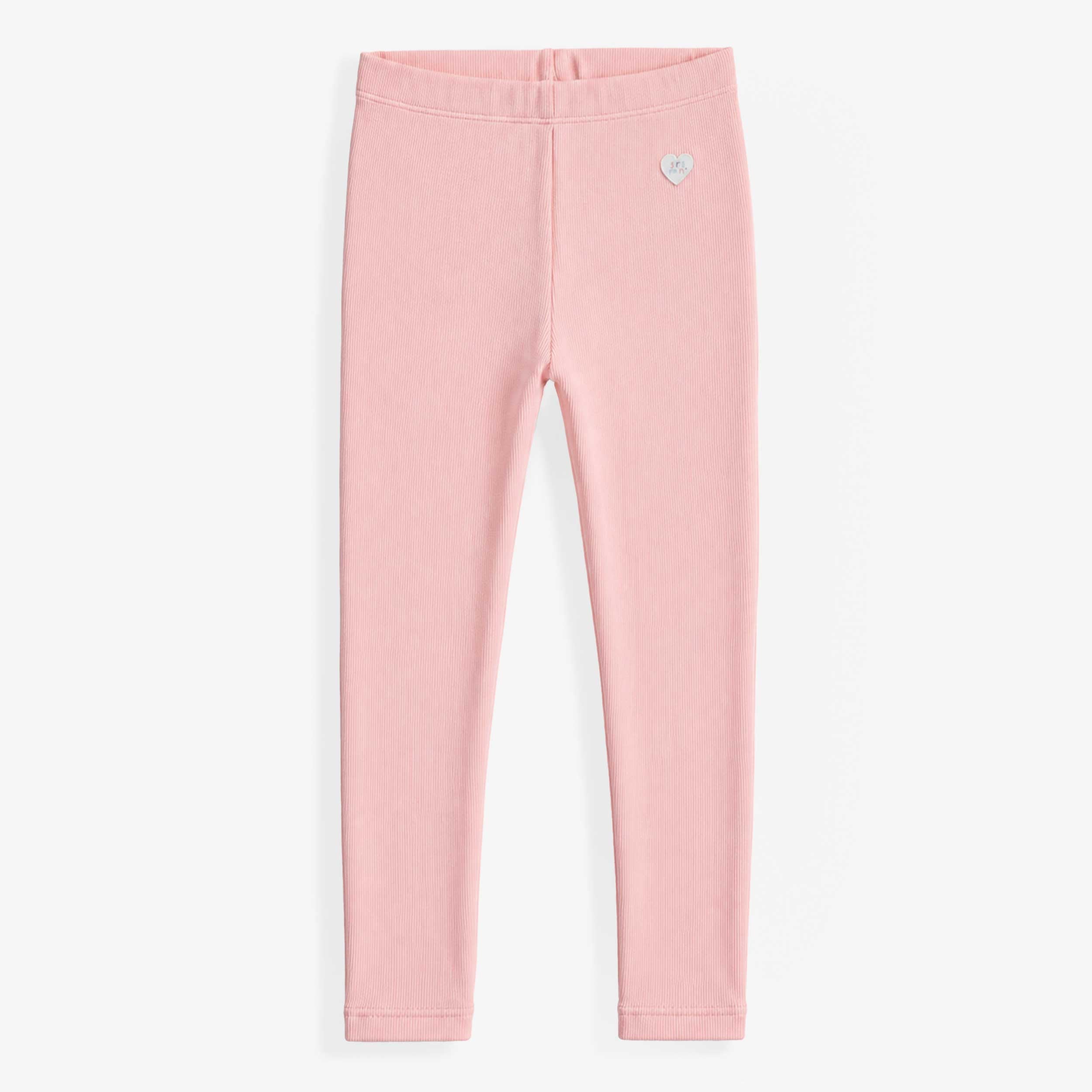 Legging rose pâle en coton côtelé, enfant - Souris Mini