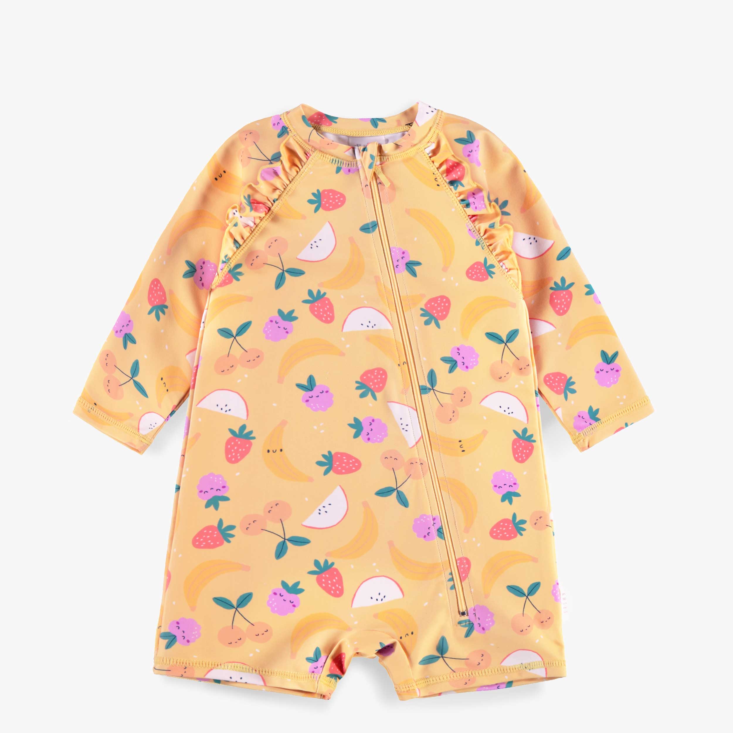 Maillot de bain une pièce jaune à motifs fruités, bébé - Souris Mini