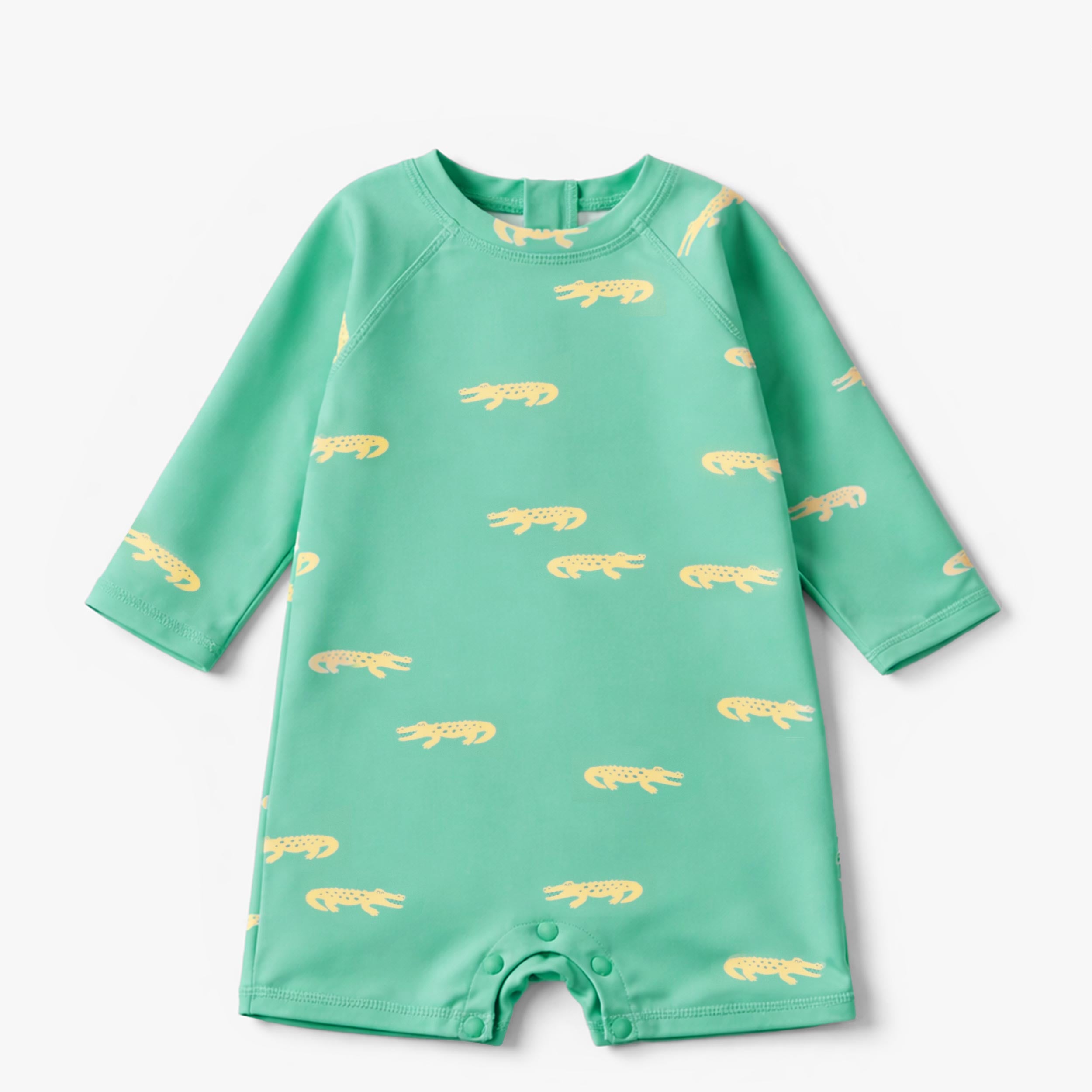 Maillot de bain une pièce turquoise à motifs de crocodiles, bébé - Souris Mini