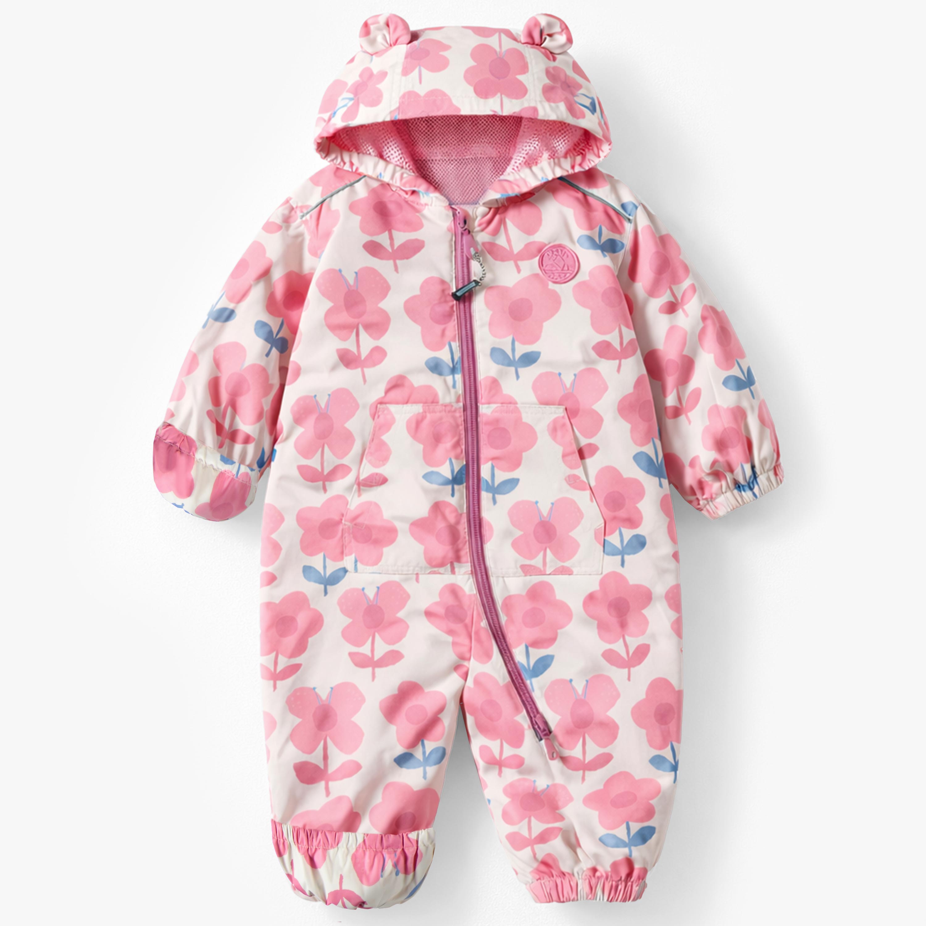 Manteau une pièce crème à motif floral, bébé - Souris Mini