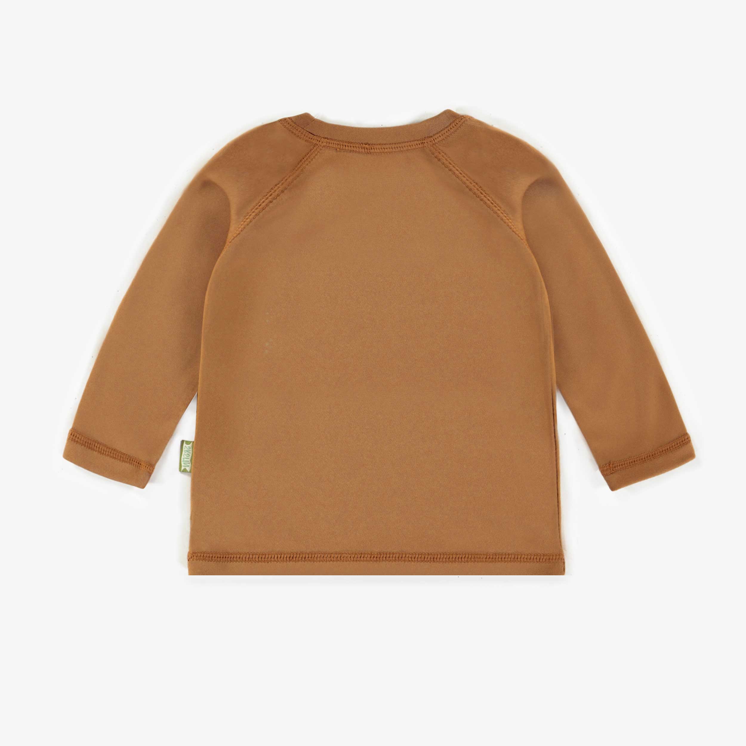 Brown long sleeves t-shirt in jersey, baby