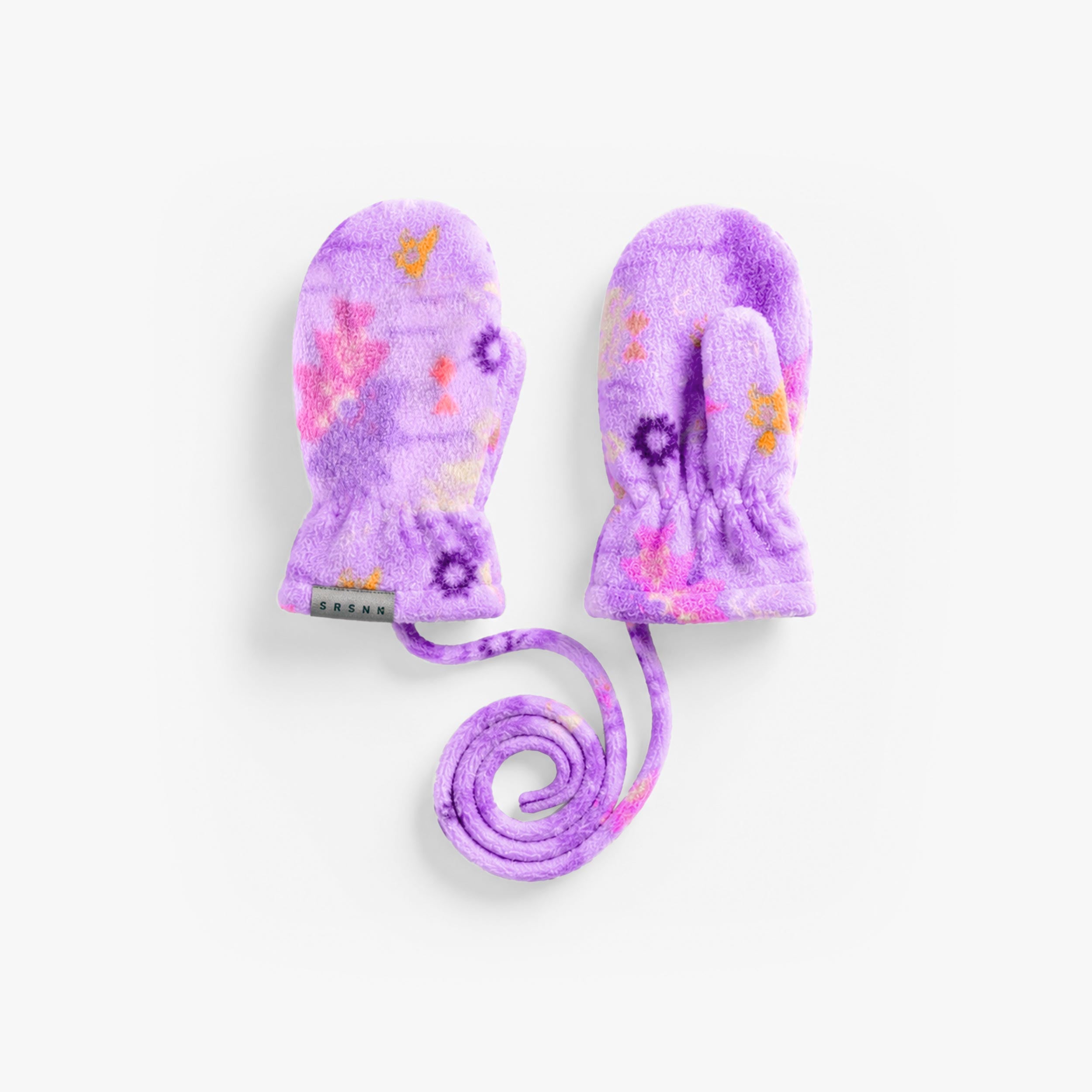 Mitaines mauves imprimées, bébé - Souris Mini
