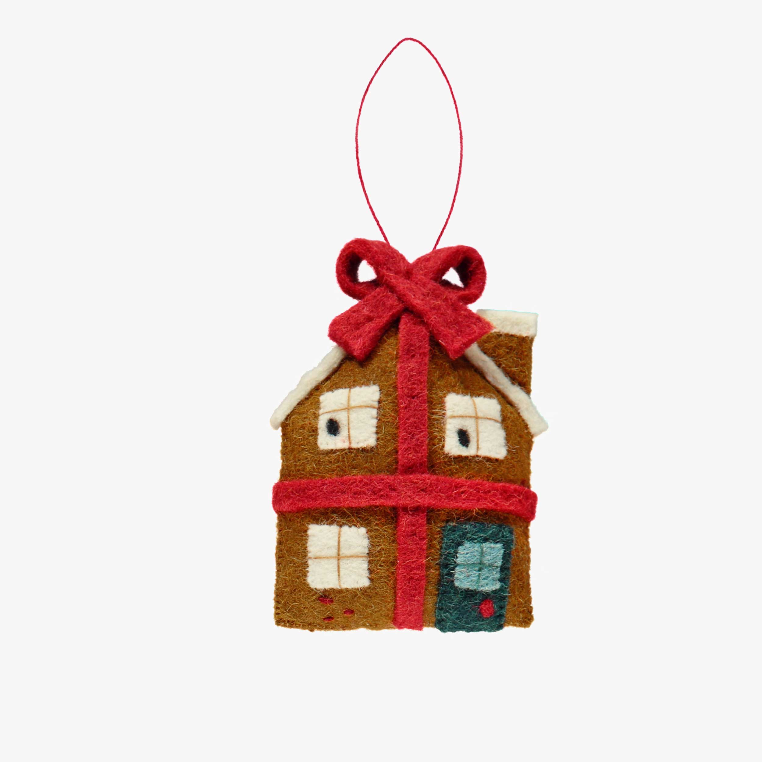 Ornement des Fêtes en feutre – Maison - Souris Mini