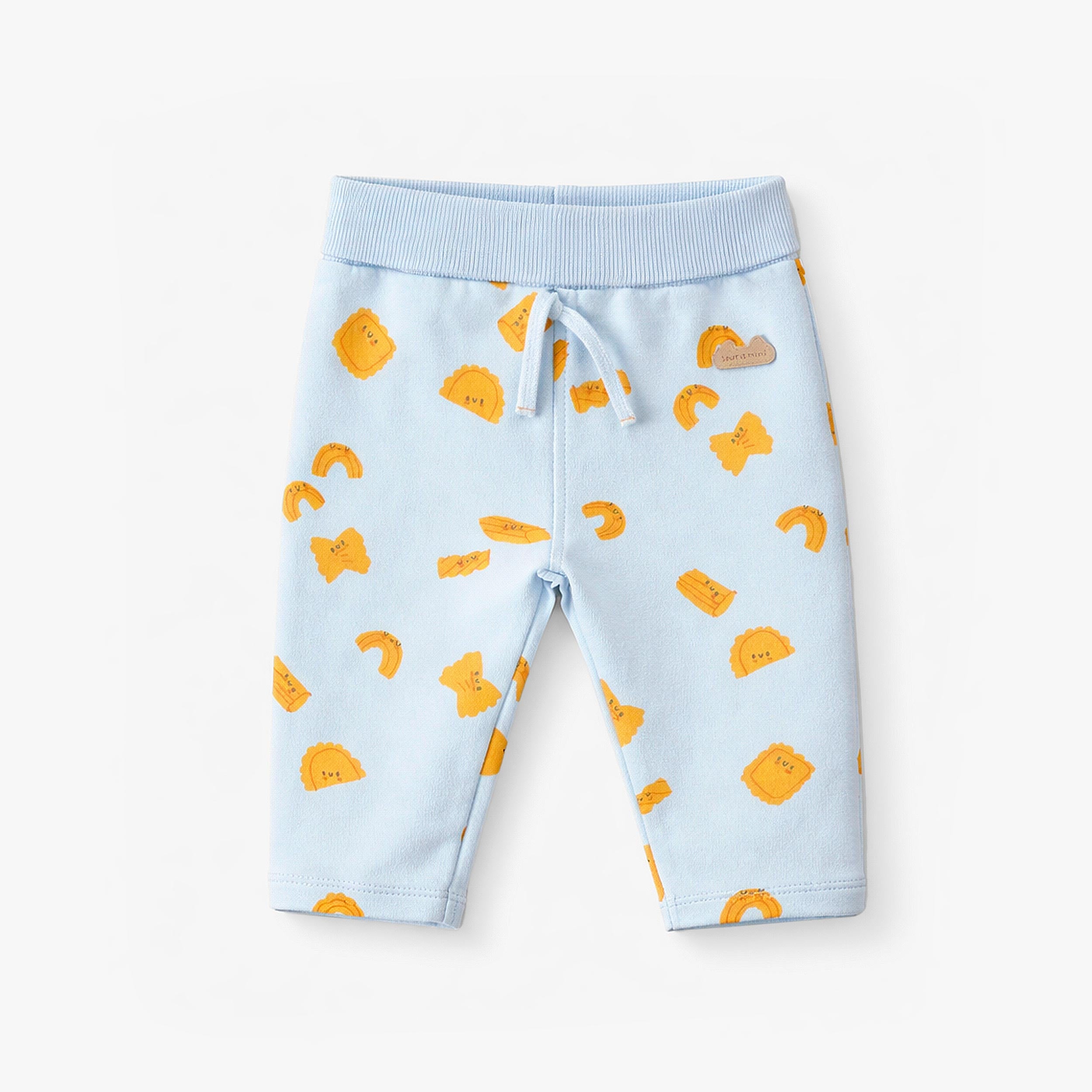 Pantalon bleu à motifs de pâtes, naissance - Souris Mini
