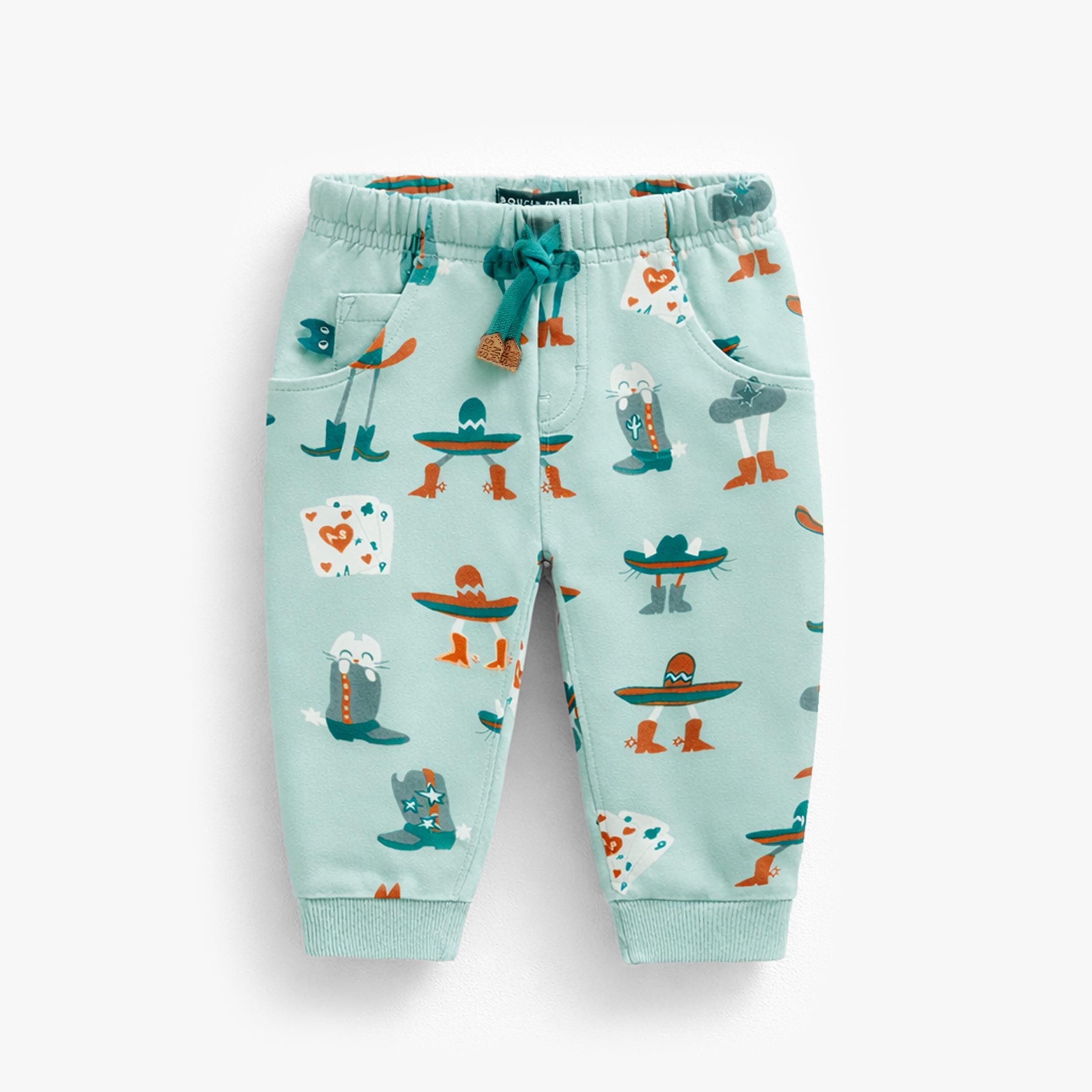 Pantalon turquoise à motifs western, bébé - Souris Mini