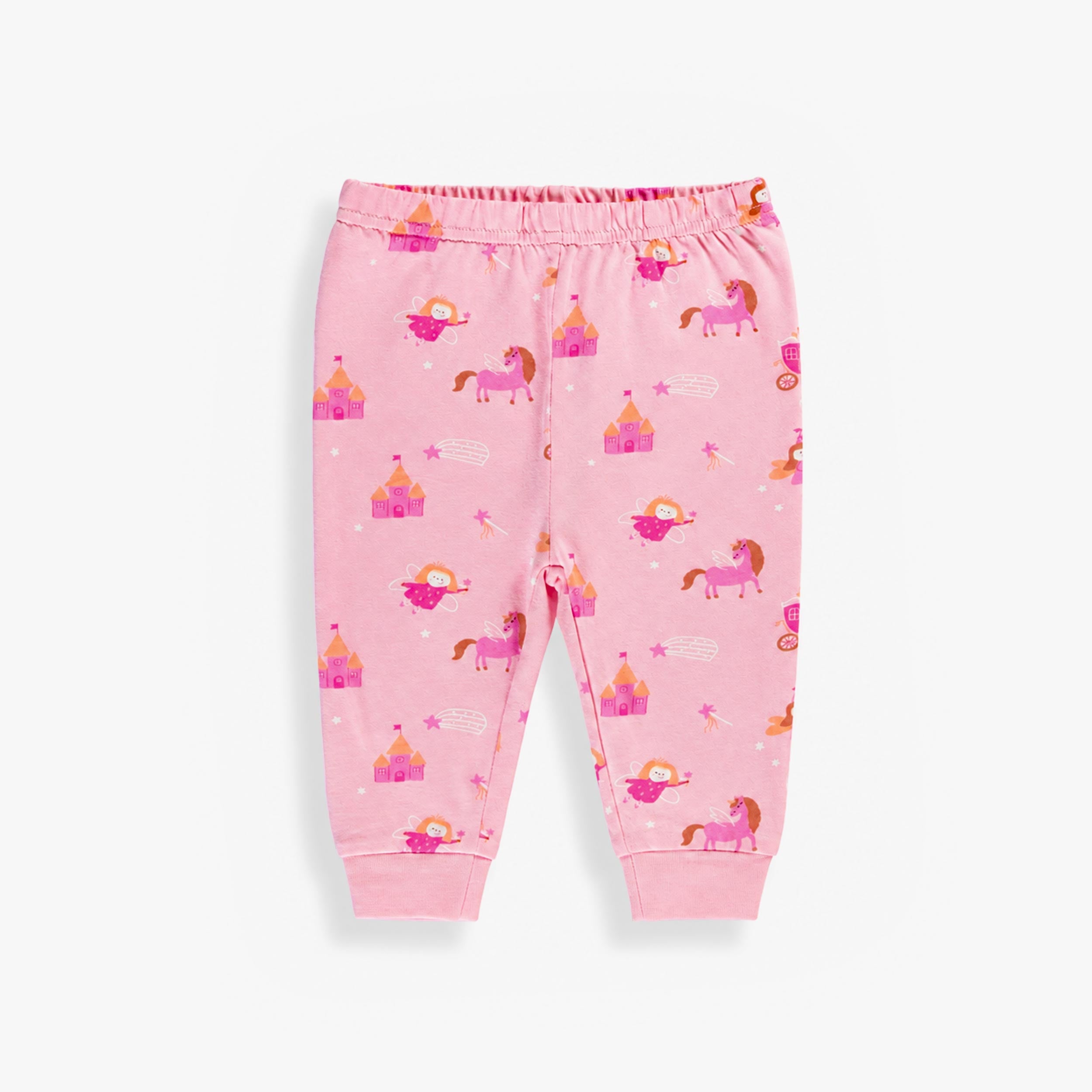 Pantalon du Pyjama deux pièces rose à imprimé de fées, bébé