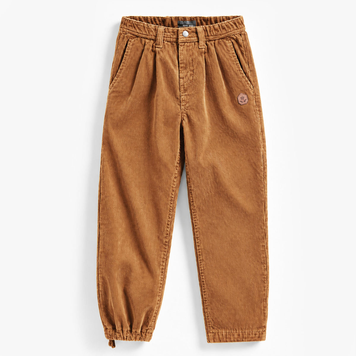 Pantalon brun en velours côtelé, enfant garçon - Souris Mini