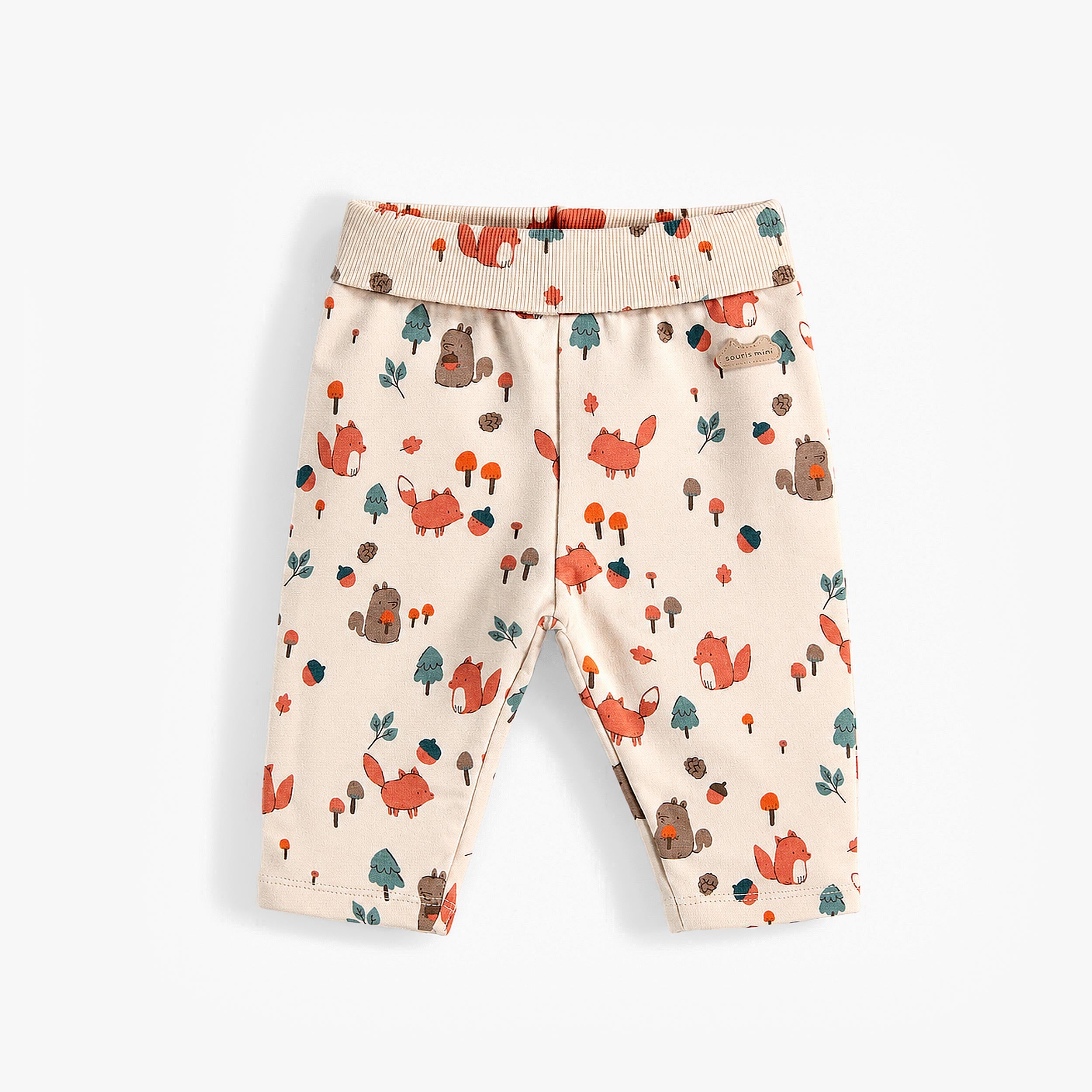 Pantalon jogger en French Terry coton stretch confortable, naissance - Souris Mini