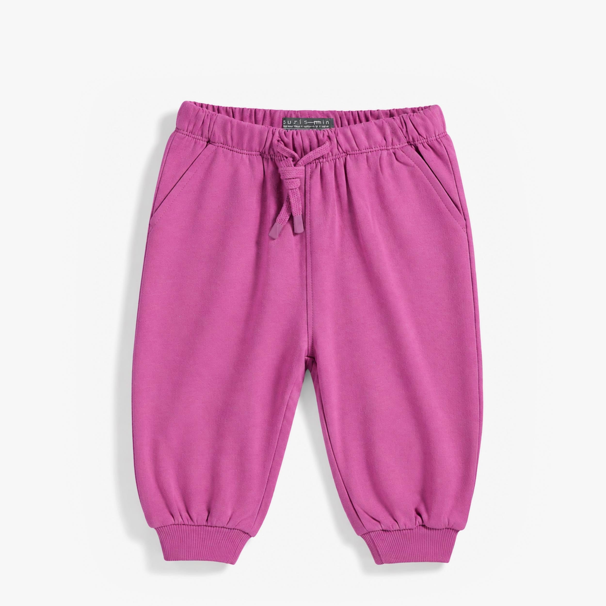 Pantalon mauve en coton français, bébé fille - Souris Mini