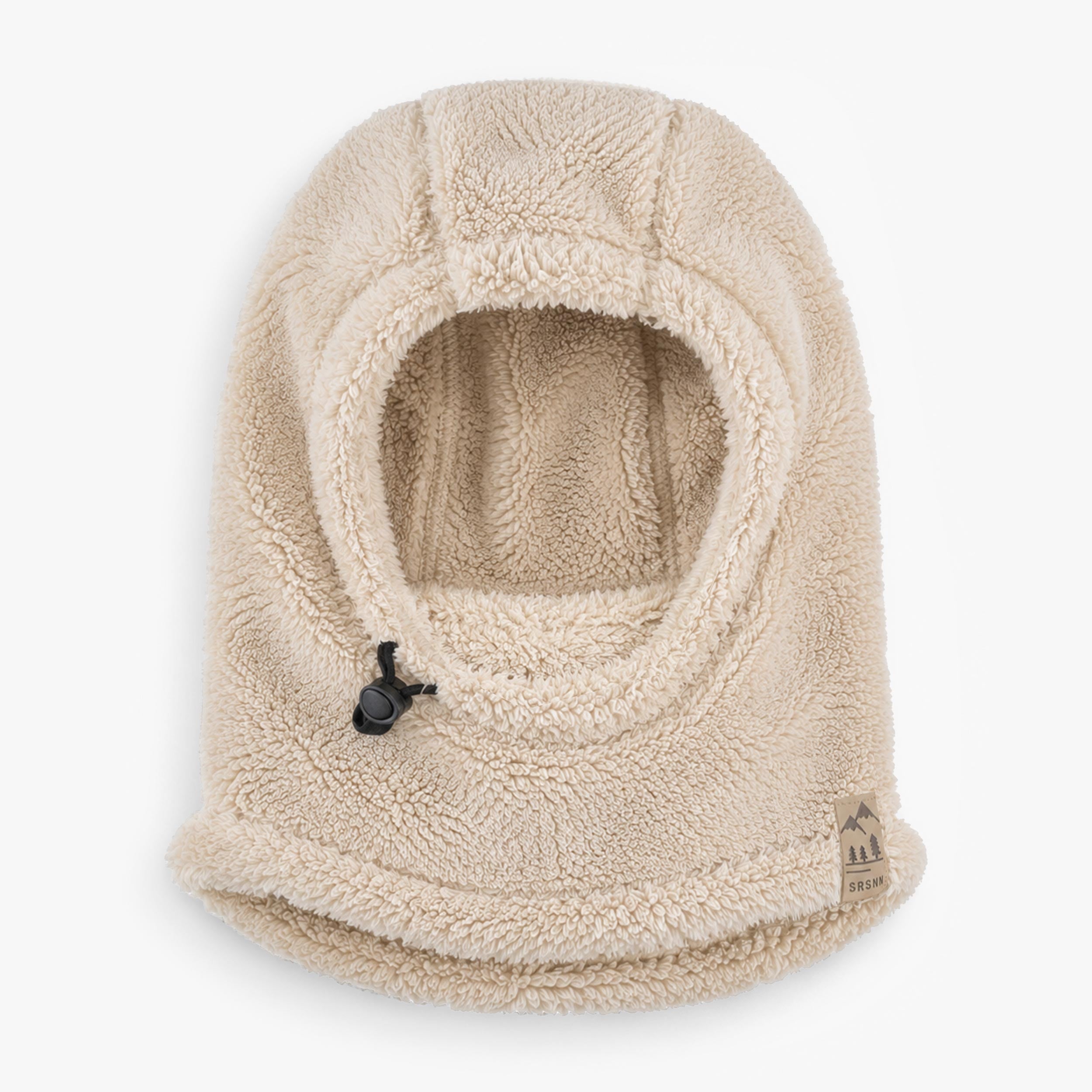 Passe-montagne crème en peluche, enfant - Souris Mini