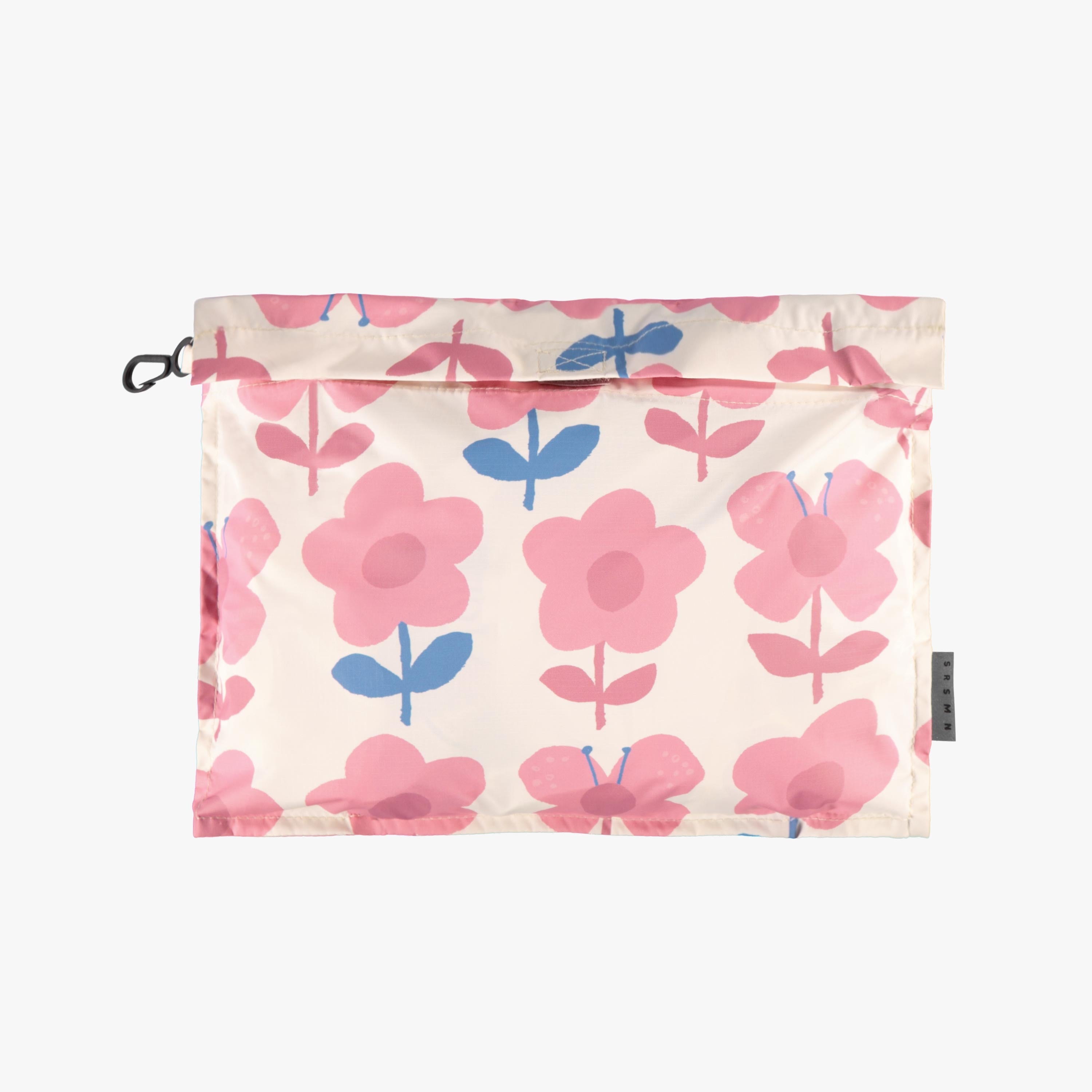 Pochette du manteau coupe-vent crème à motif floral, enfant