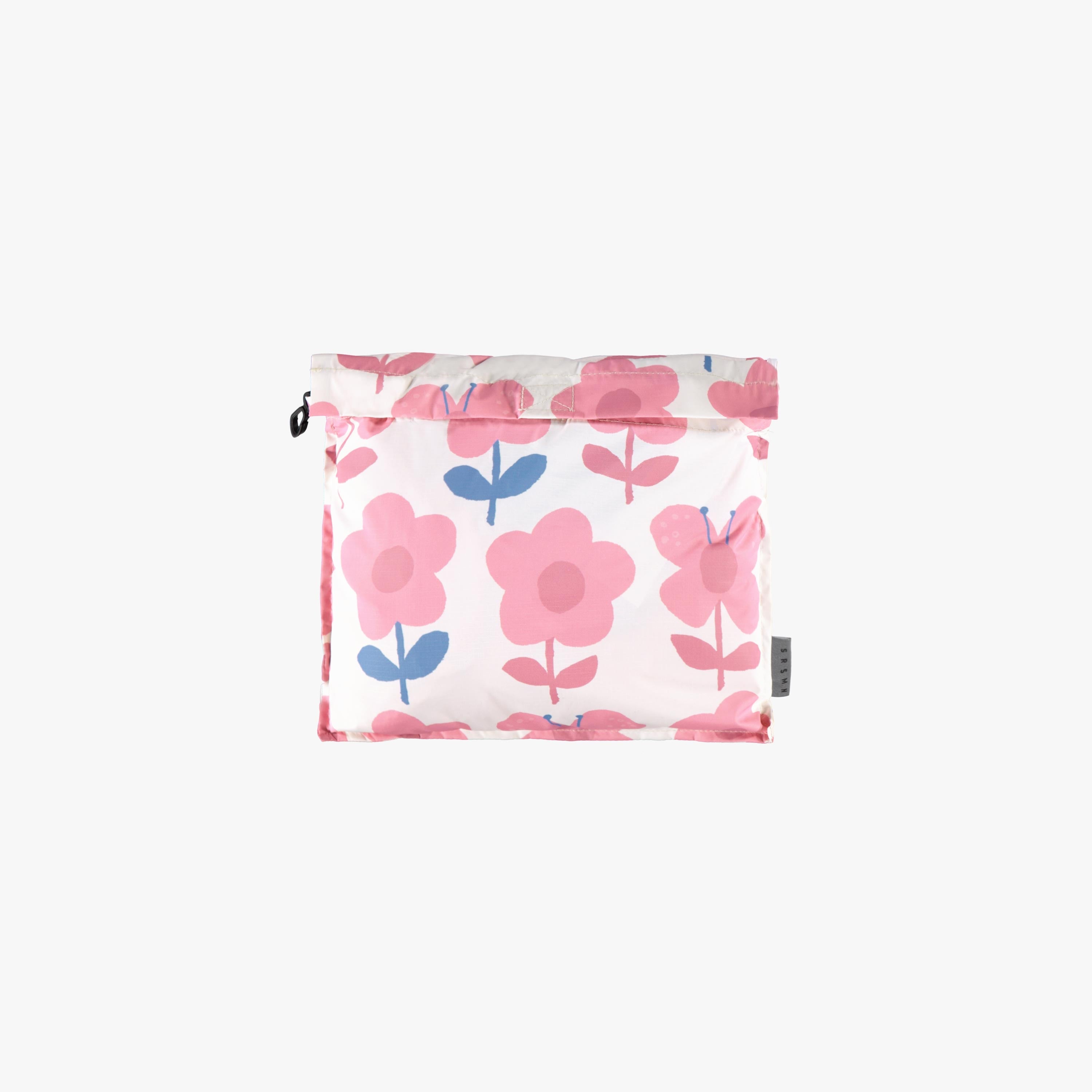 Pochette du manteau coupe-vent crème à motif floral, bébé