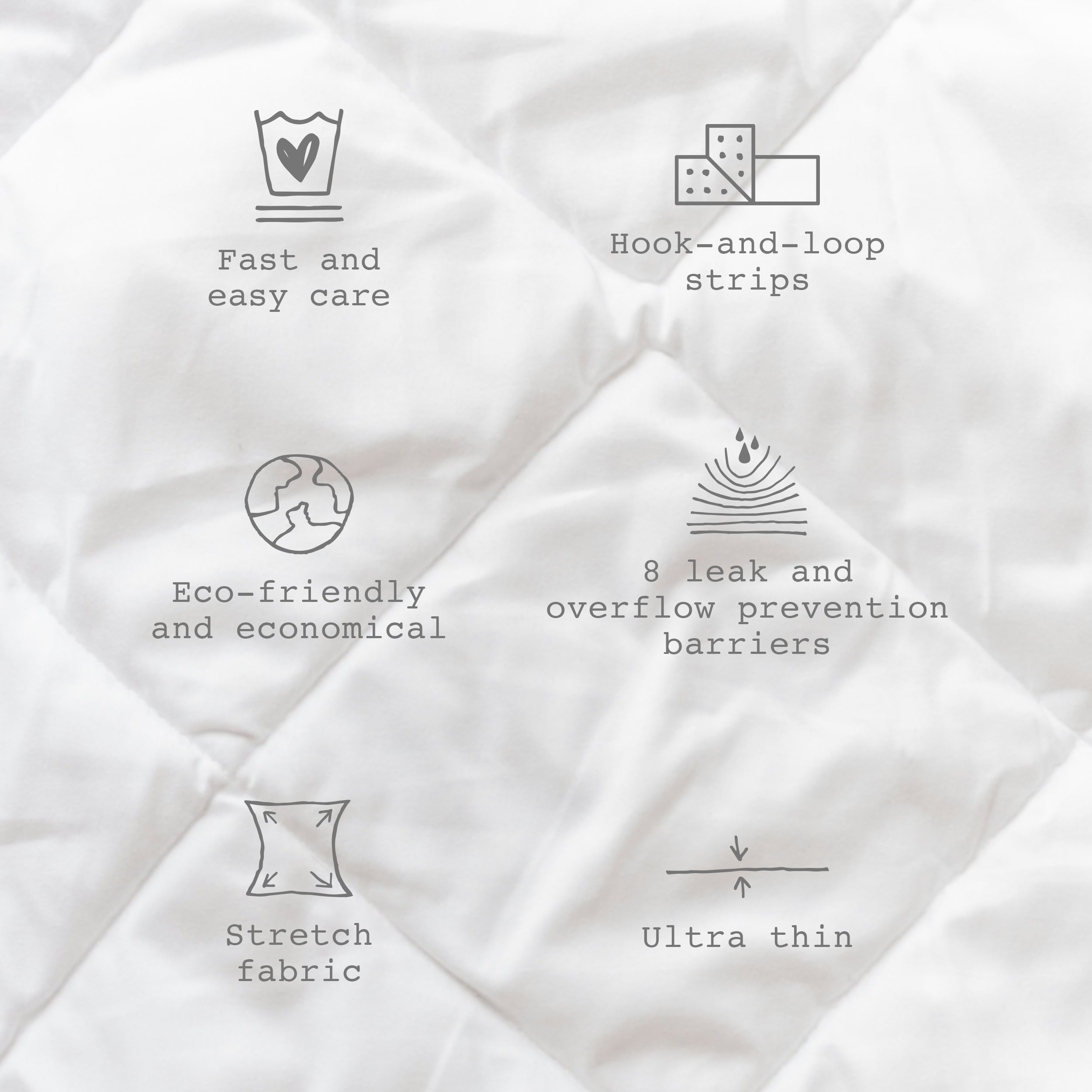 Points techniques de la couche réutilisable ultramince bleu à motif de flèches, bébé