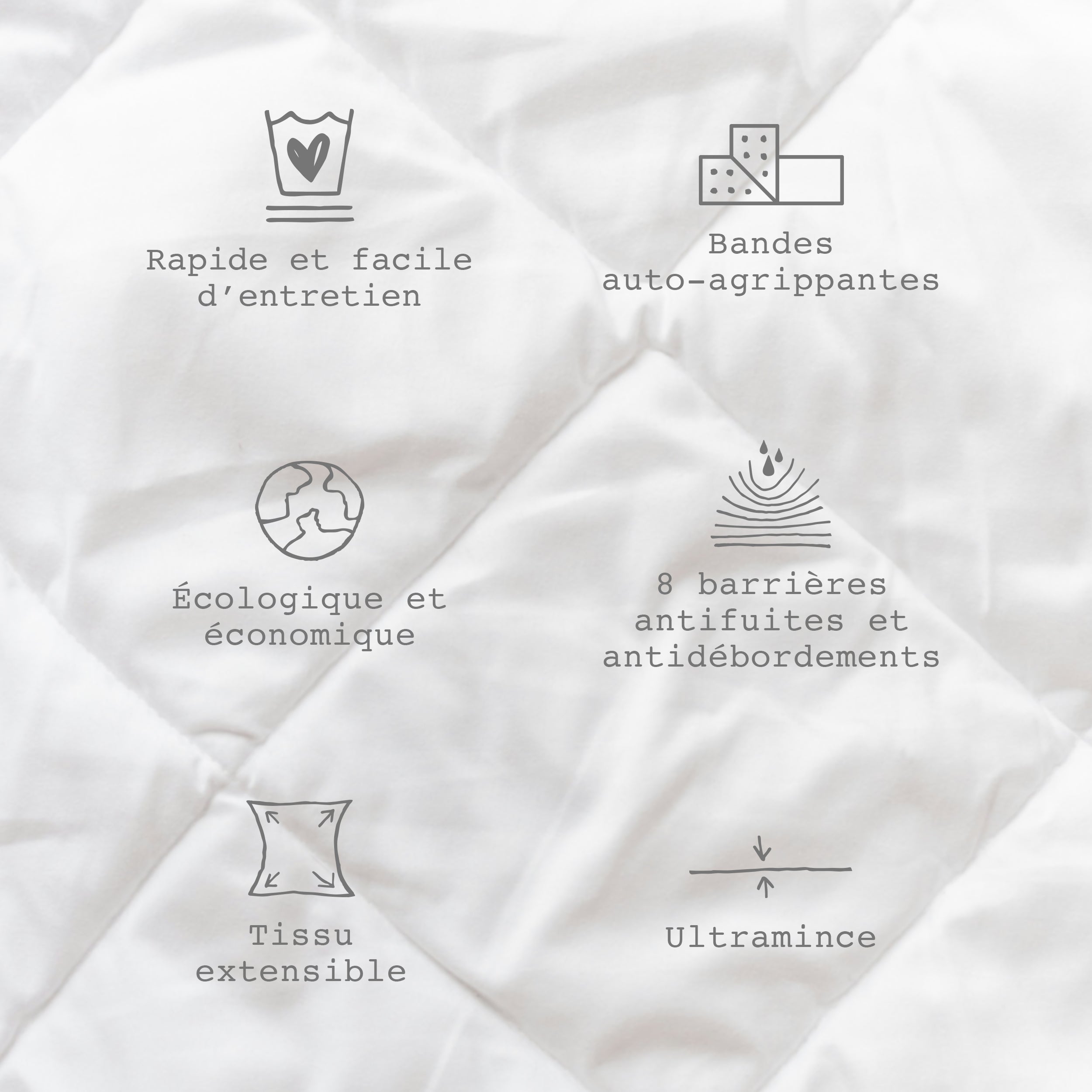 Points techniques de la couche réutilisable ultramince caramel à motif de flèches, bébé