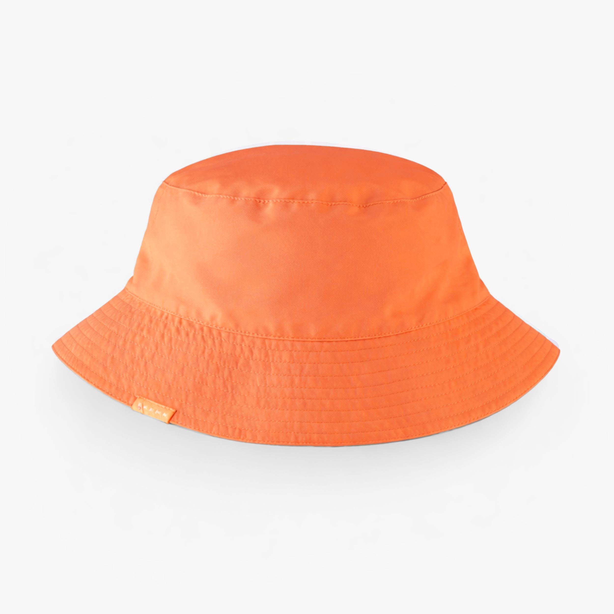 Revers du chapeau de soleil réversible bleu sarcelle à motifs, enfant