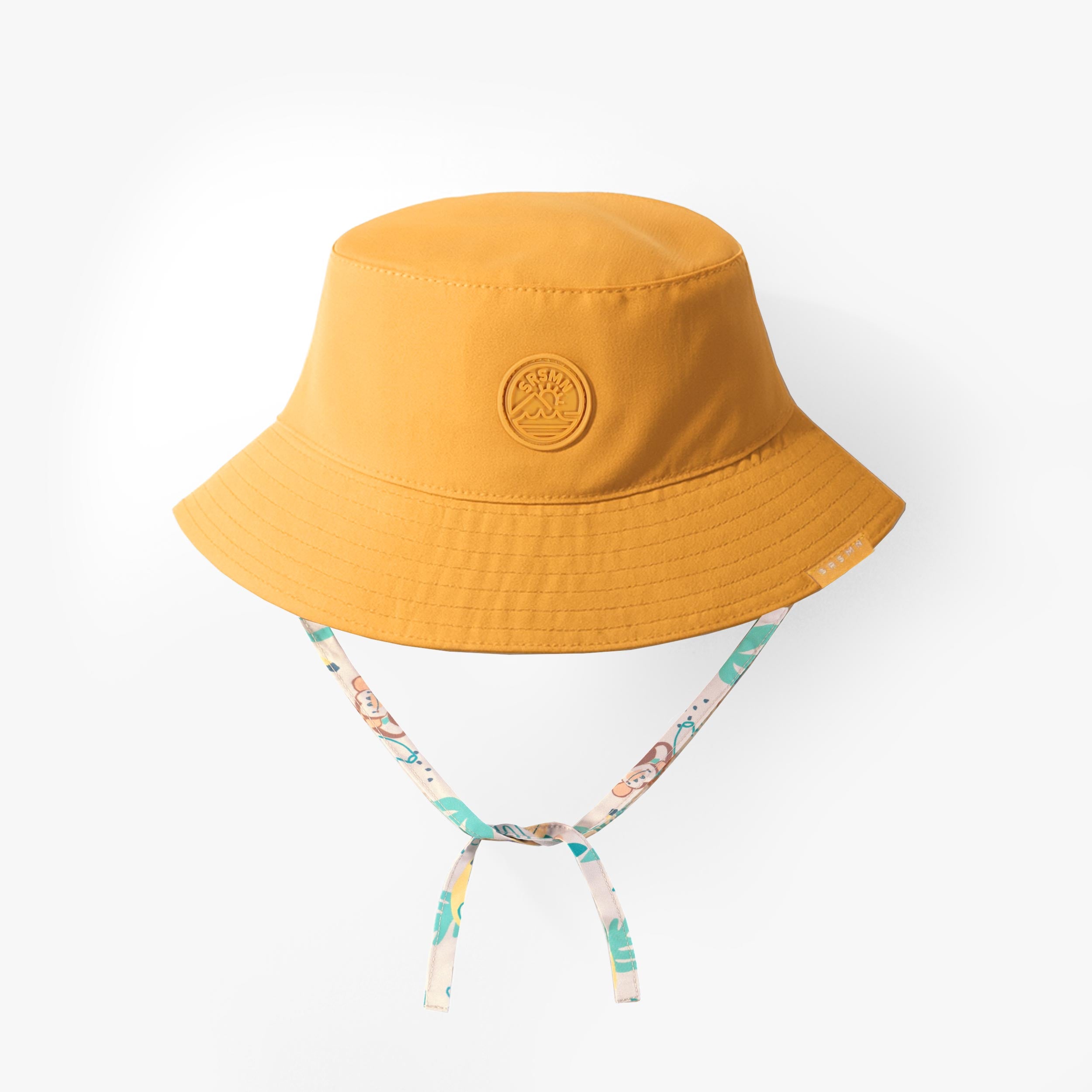 Revers du chapeau de soleil réversible beige à motifs tropicaux, bébé - Souris Mini