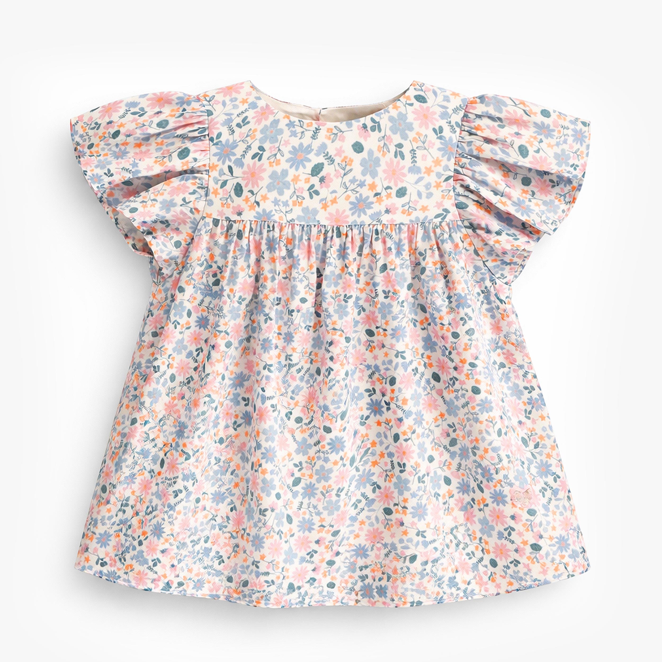 Robe blanche à motif floral, bébé - Souris Mini